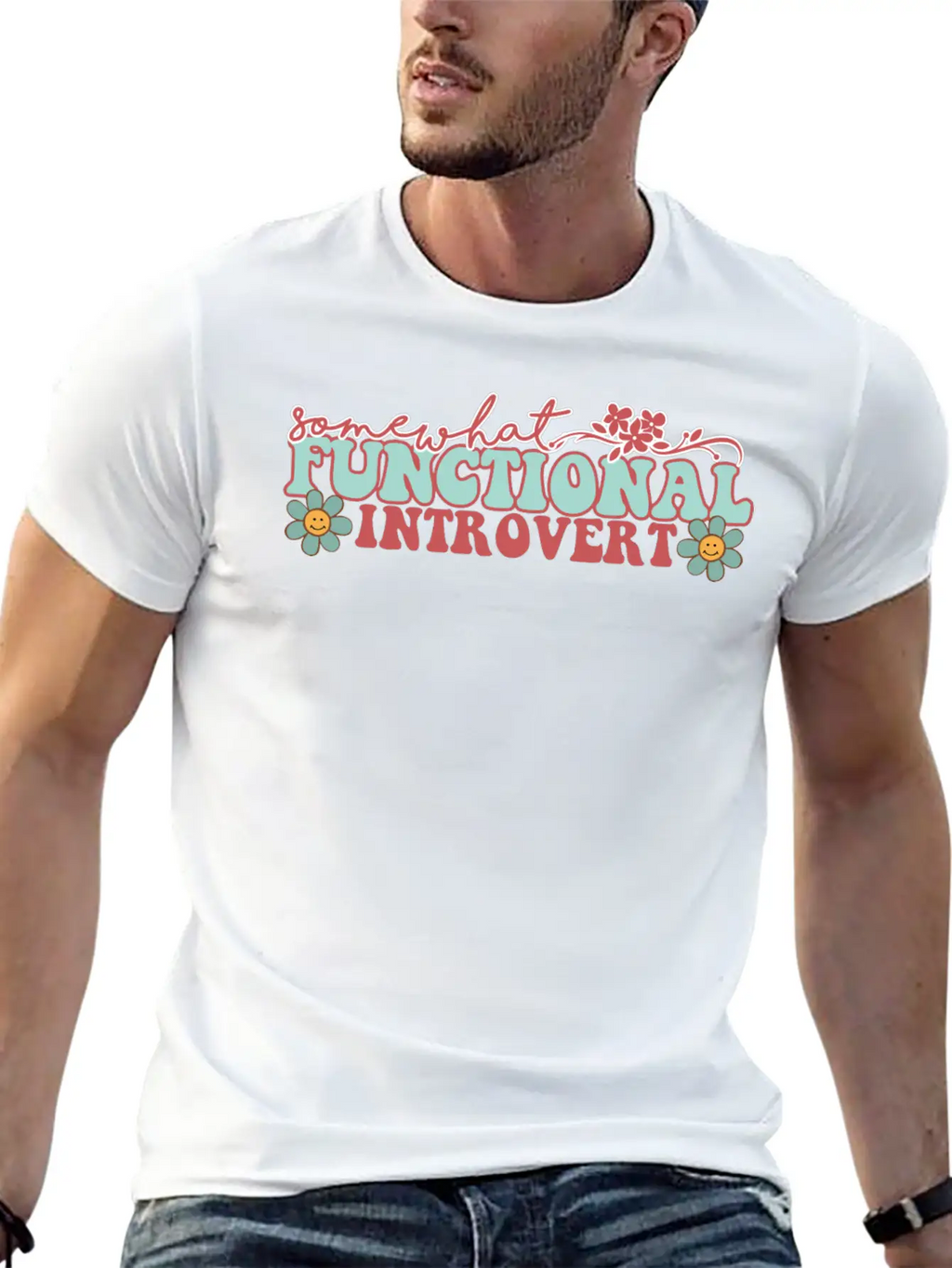 SOMEWHAT FUNCTIONAL INTROVERT Unisex Casual T-Shirt – Clean Design For Daily Comfort