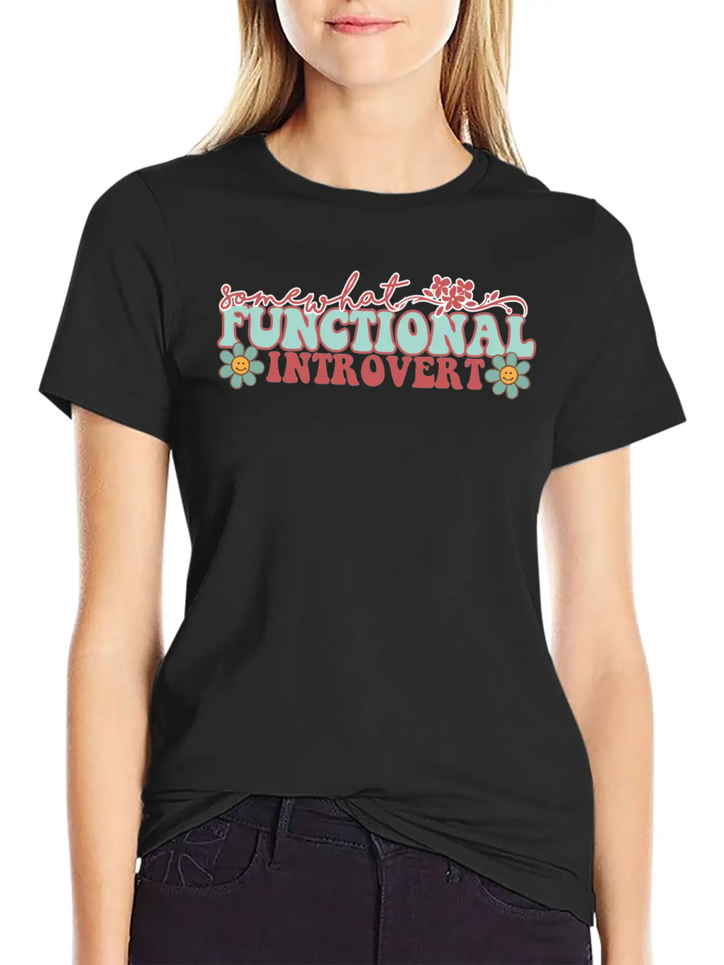 SOMEWHAT FUNCTIONAL INTROVERT Unisex Casual T-Shirt – Clean Design For Daily Comfort