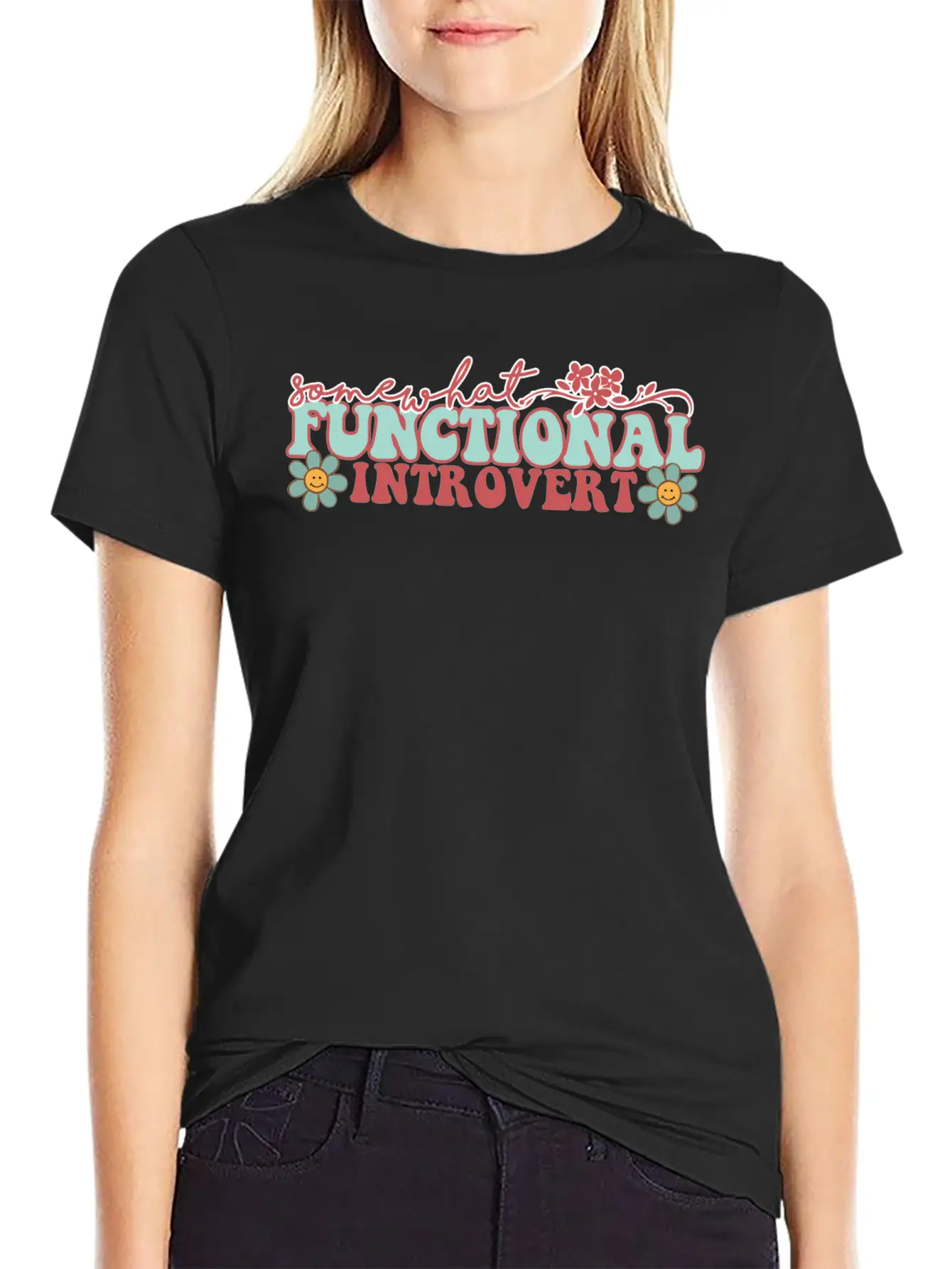 SOMEWHAT FUNCTIONAL INTROVERT Unisex Casual T-Shirt – Clean Design For Daily Comfort