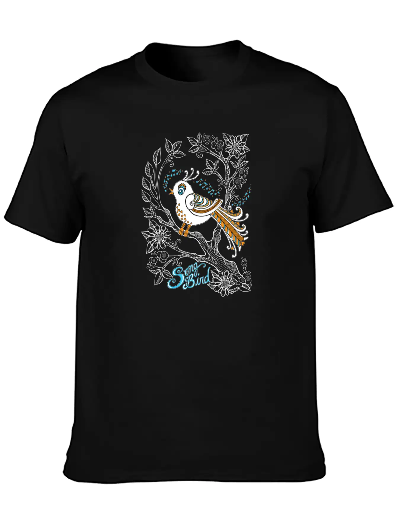 Song Bird Breathable Soft Cotton T-Shirt – Timeless Casual Look