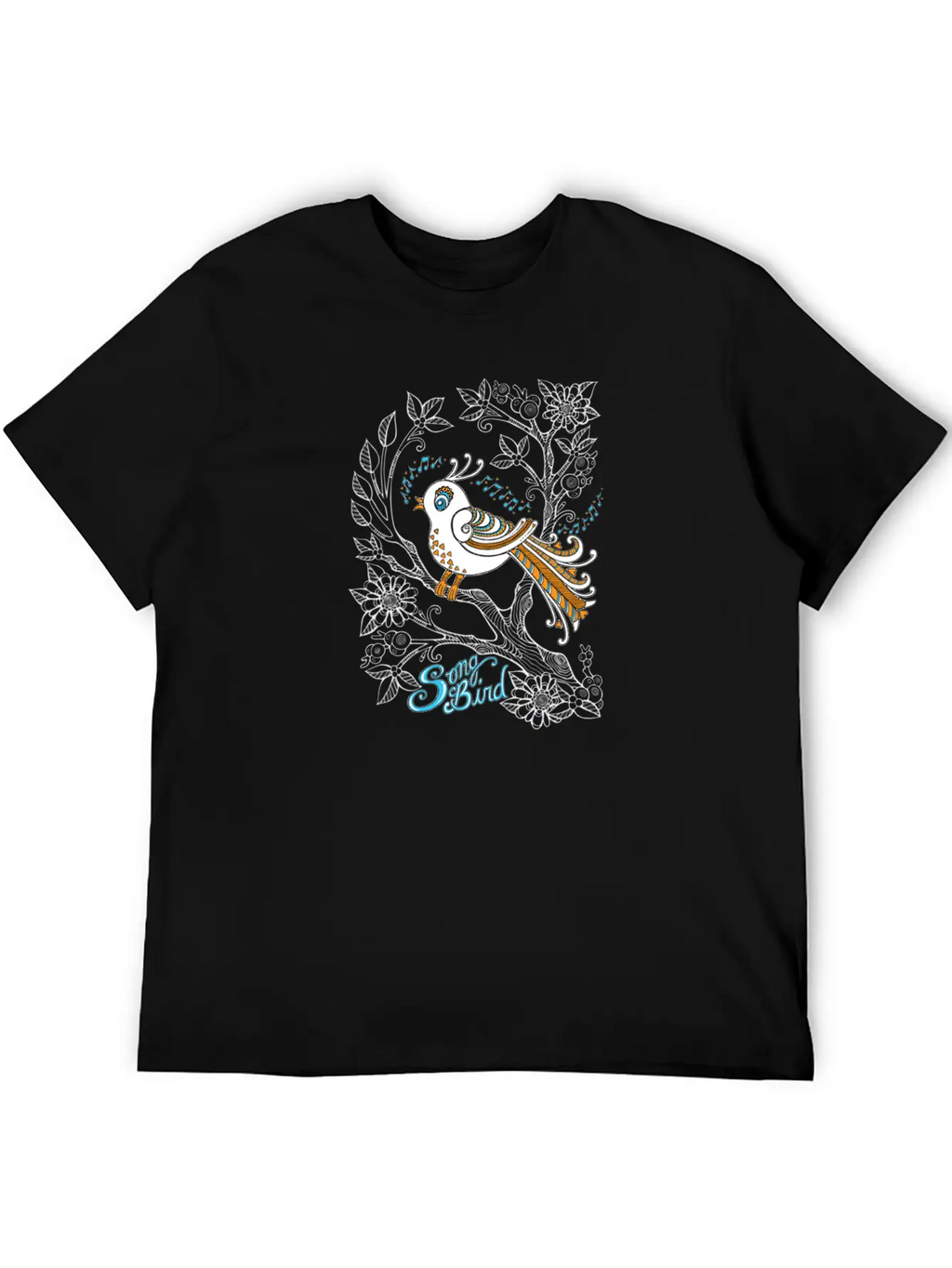 Song Bird Breathable Soft Cotton T-Shirt – Timeless Casual Look