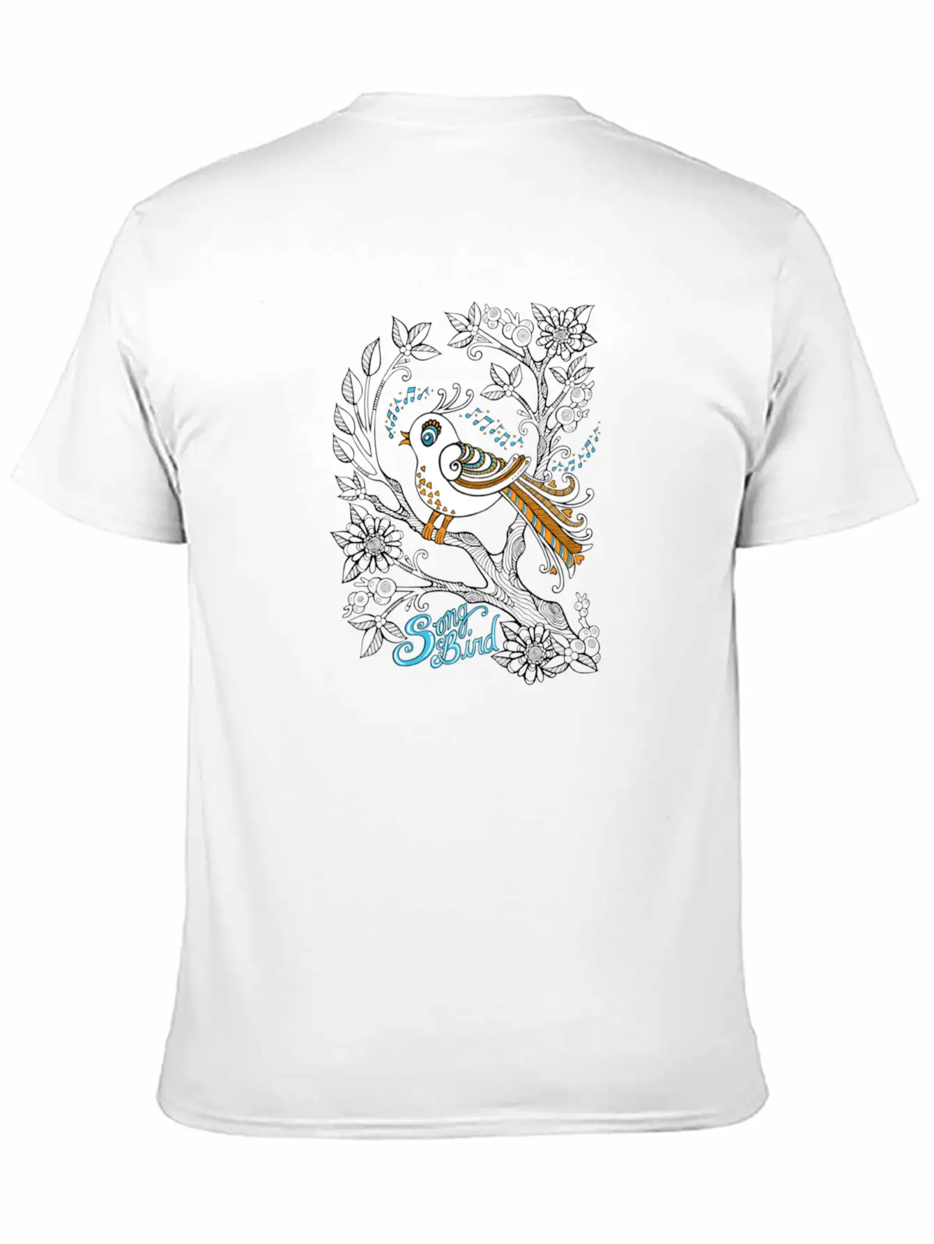 Song Bird Breathable Soft Cotton T-Shirt – Timeless Casual Look