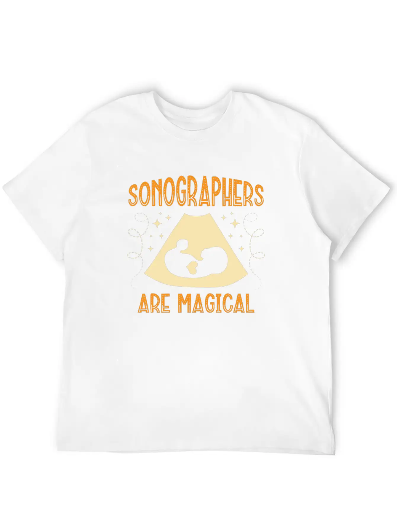 Sonographers Are Magical Job Medical Ultrasound Essential Cotton Tee For Daily Outfits – Unisex Style