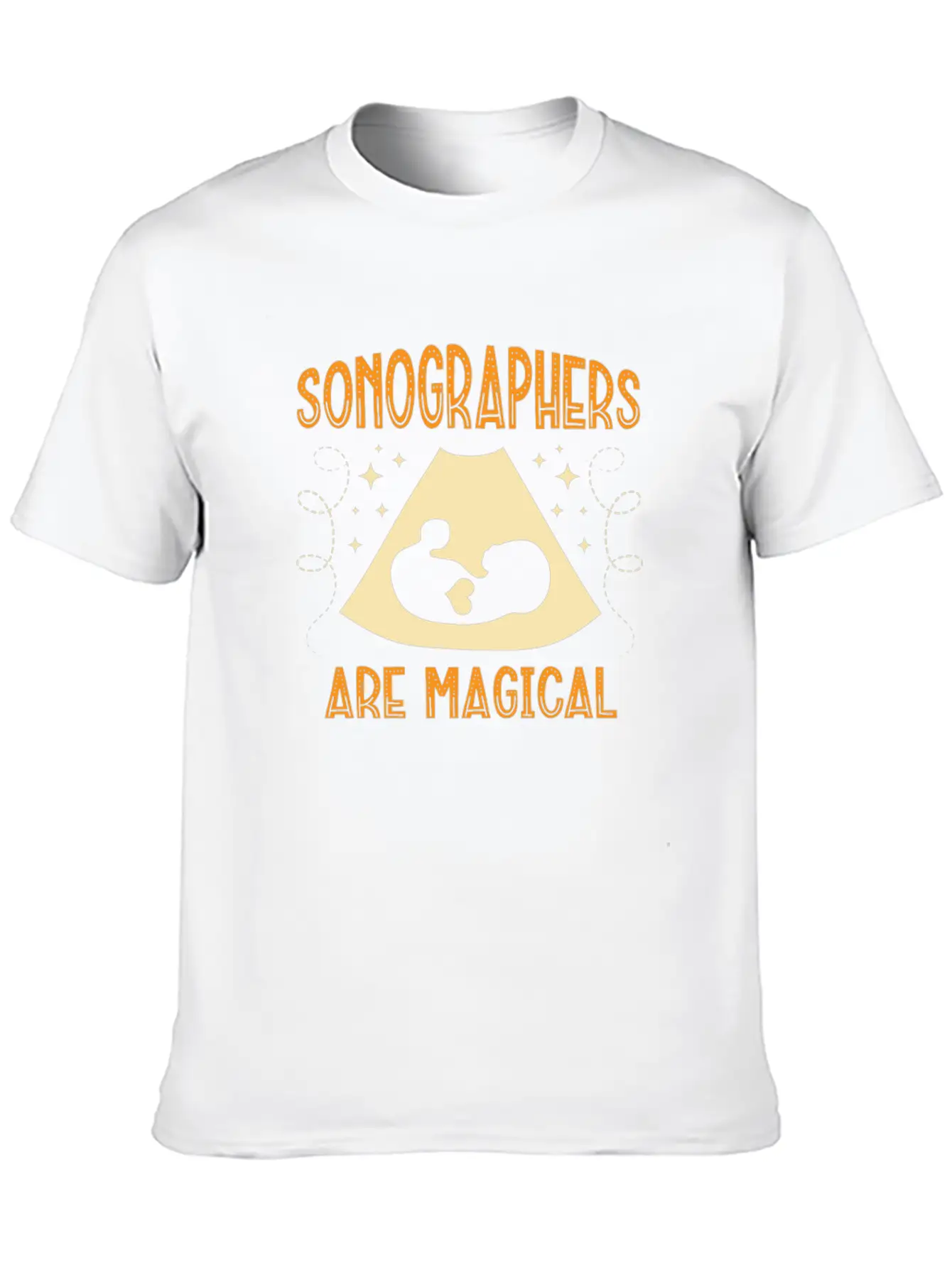 Sonographers Are Magical Job Medical Ultrasound Essential Cotton Tee For Daily Outfits – Unisex Style