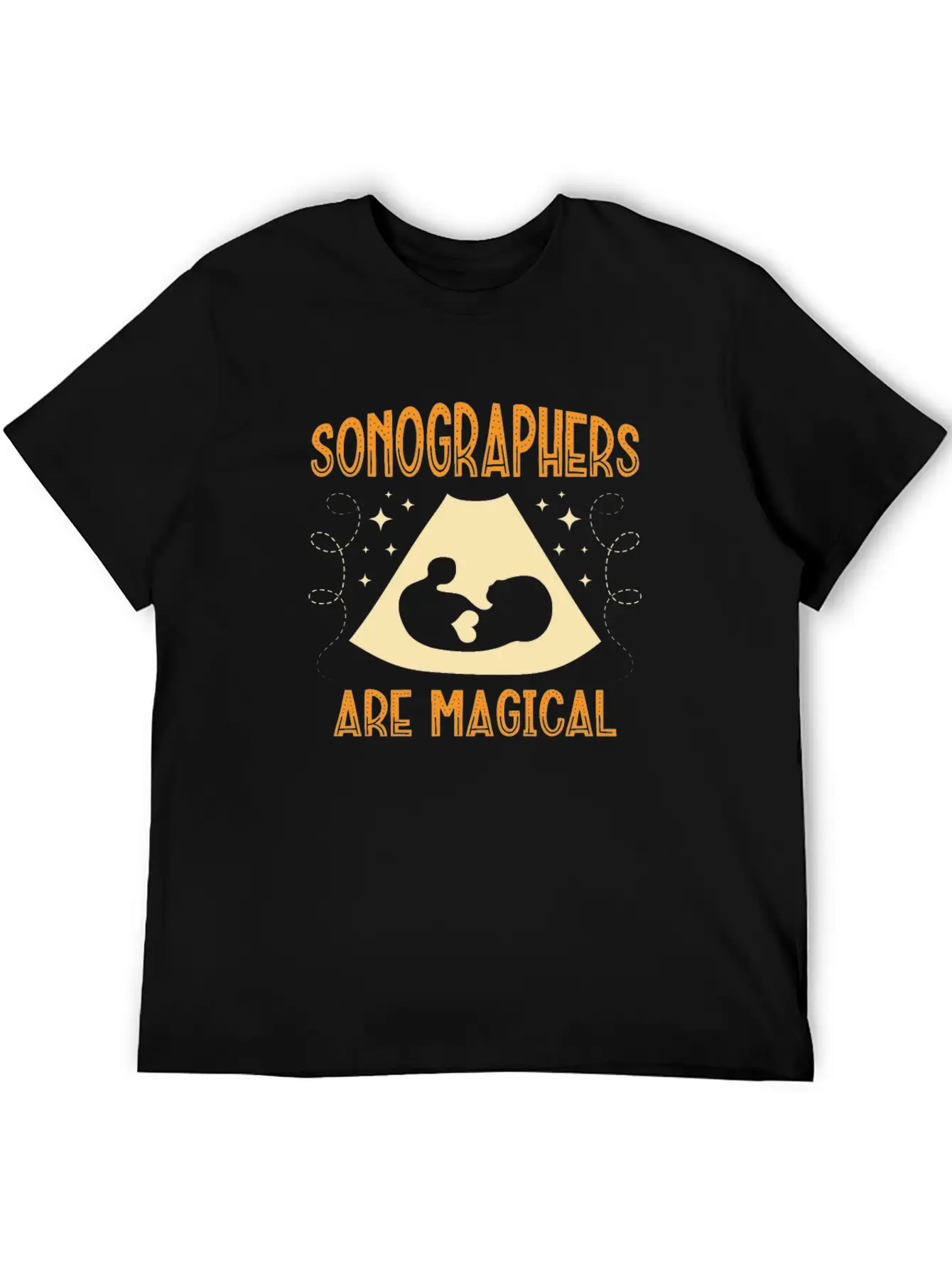 Sonographers Are Magical Job Medical Ultrasound Essential Cotton Tee For Daily Outfits – Unisex Style