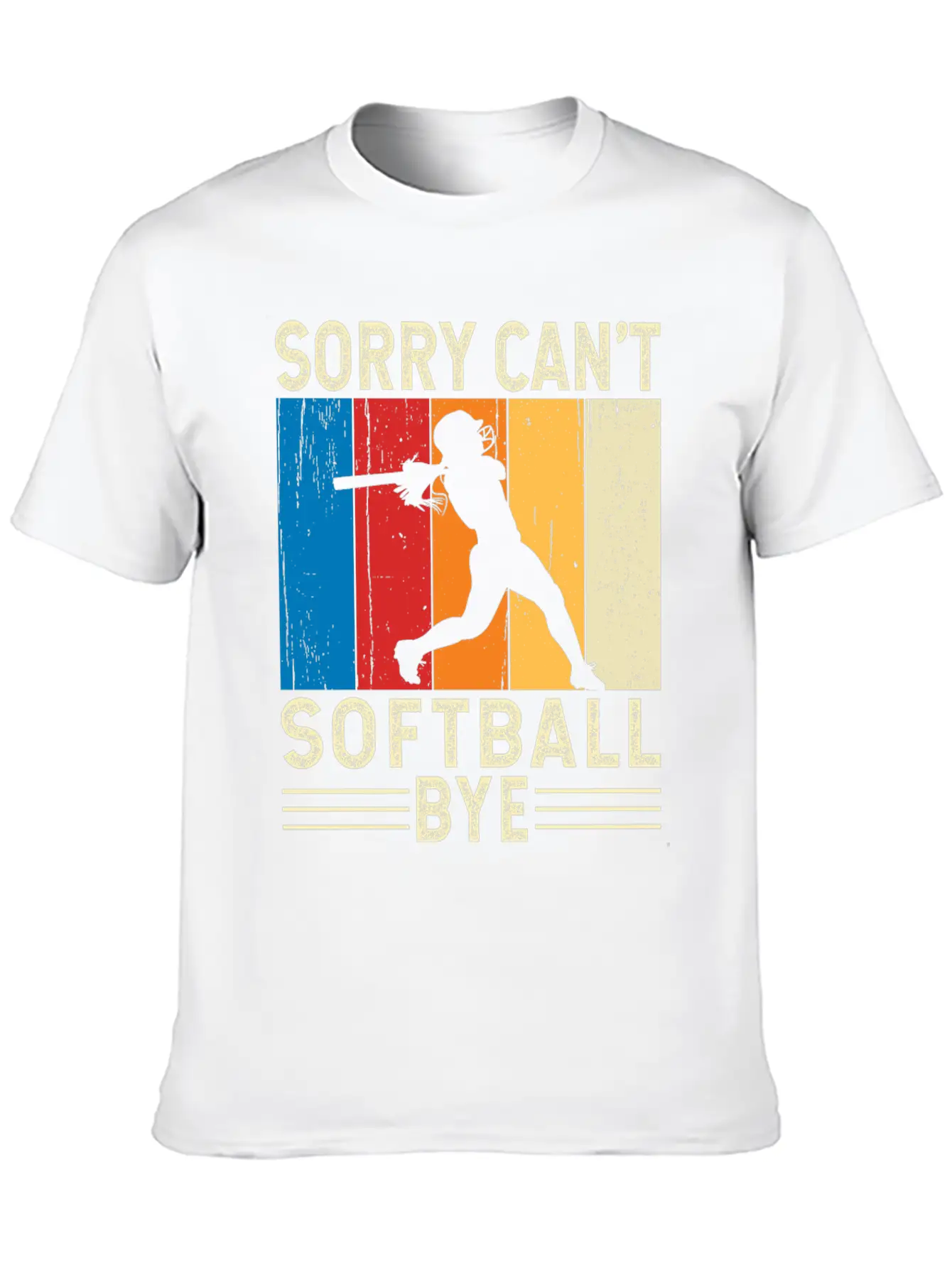 Sorry Can't Softball Bye Breathable Soft Cotton T-Shirt – Timeless Casual Look