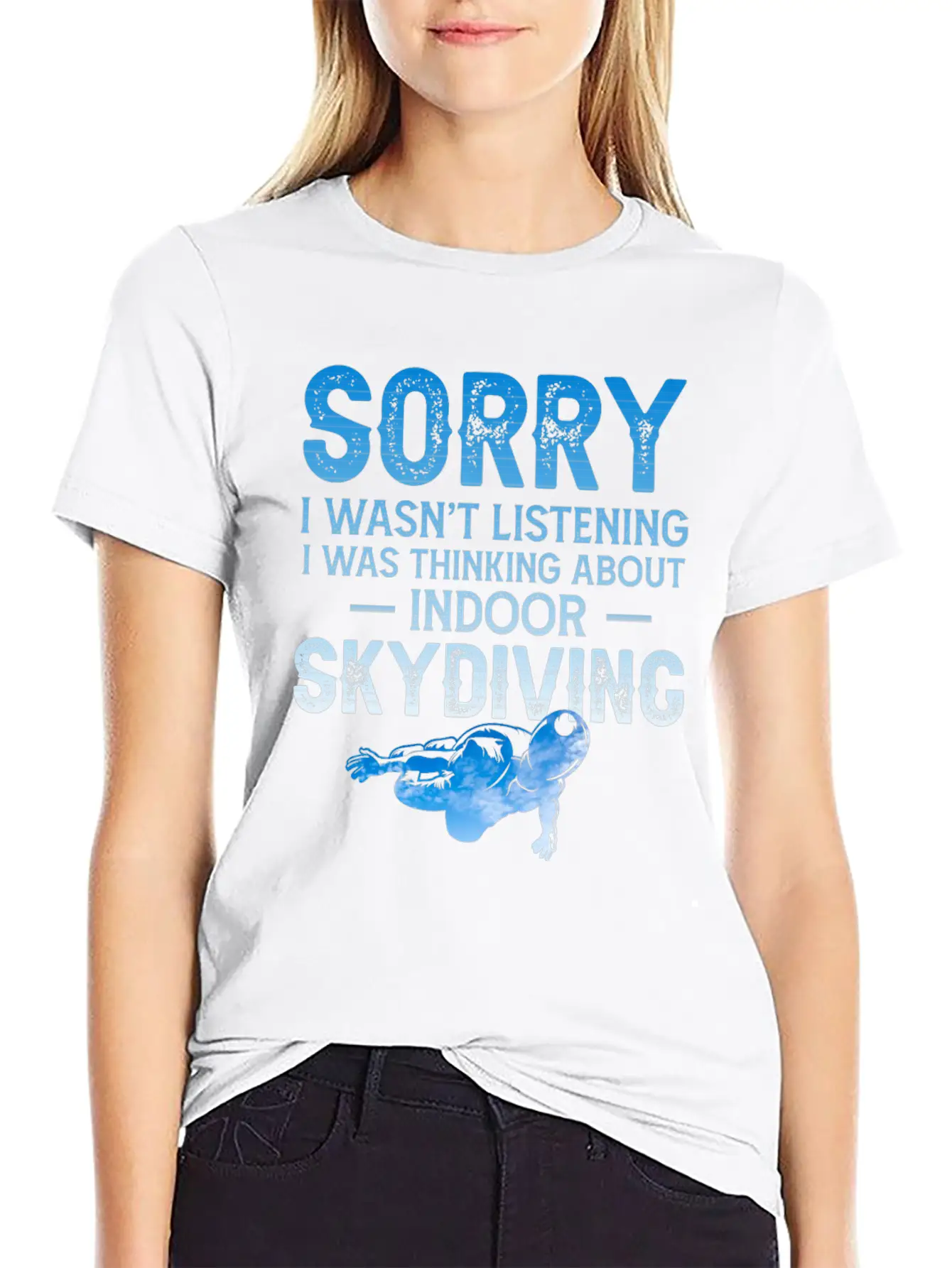 Sorry Sky Diving Shirt Unisex Casual T-Shirt – Clean Design For Daily Comfort