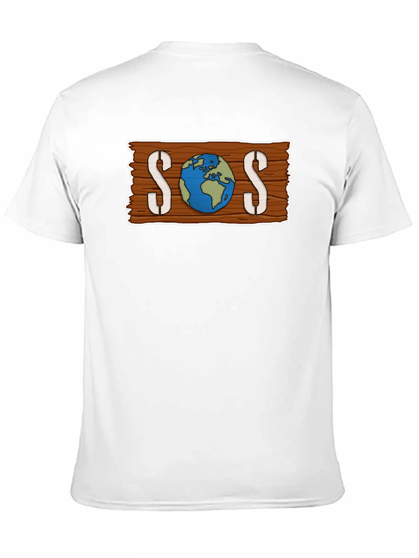 SOS, Save The Planet, Climate Change, Emergency Breathable Soft Cotton T-Shirt – Timeless Casual Look