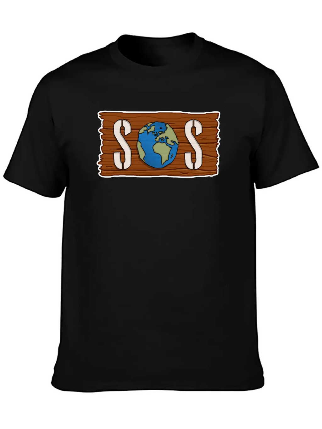 SOS, Save The Planet, Climate Change, Emergency Stylish Everyday T-Shirt – Unisex Basic Cotton Tee