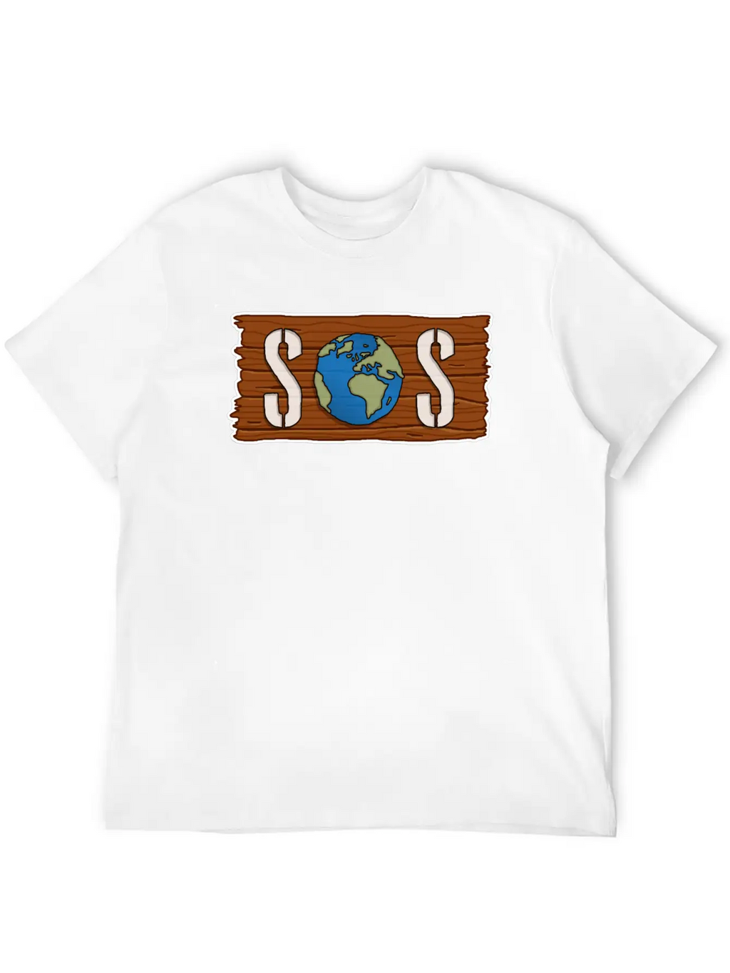 SOS, Save The Planet, Climate Change, Emergency Stylish Everyday T-Shirt – Unisex Basic Cotton Tee
