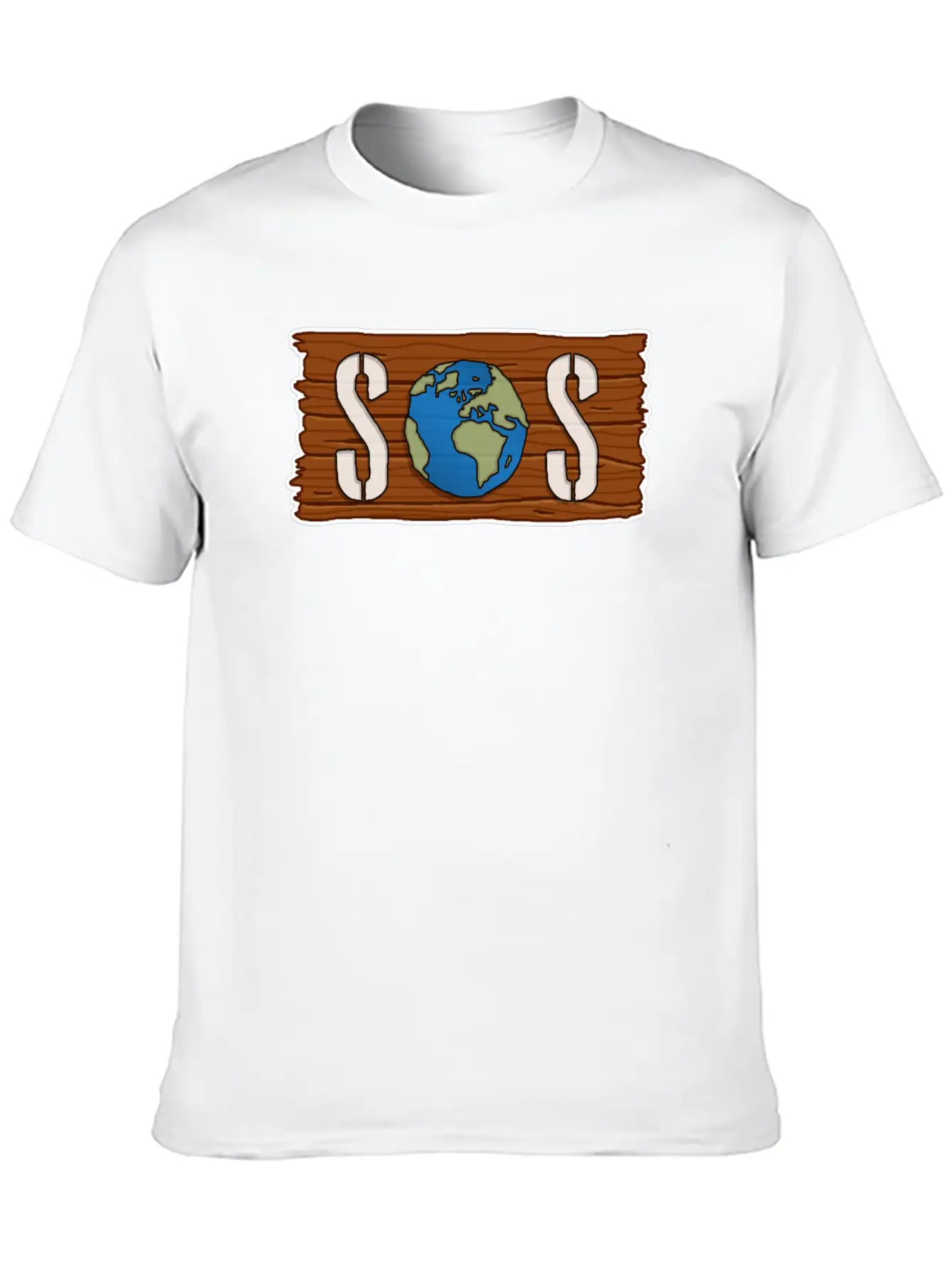 SOS, Save The Planet, Climate Change, Emergency Stylish Everyday T-Shirt – Unisex Basic Cotton Tee