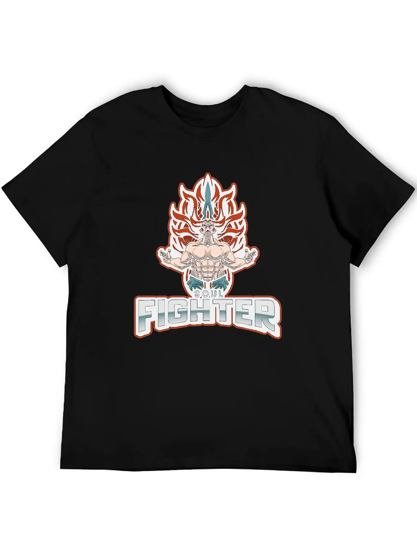 Soul Fighter Unisex Short Sleeve Soft Cotton T-Shirt – Casual Everyday Wear