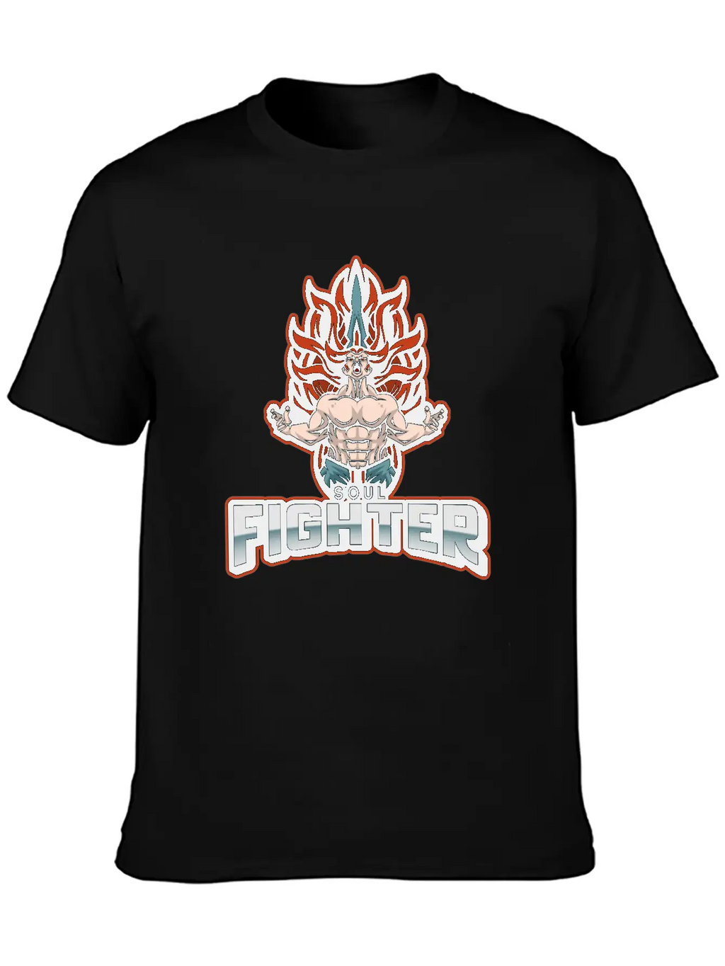 Soul Fighter Unisex Short Sleeve Soft Cotton T-Shirt – Casual Everyday Wear