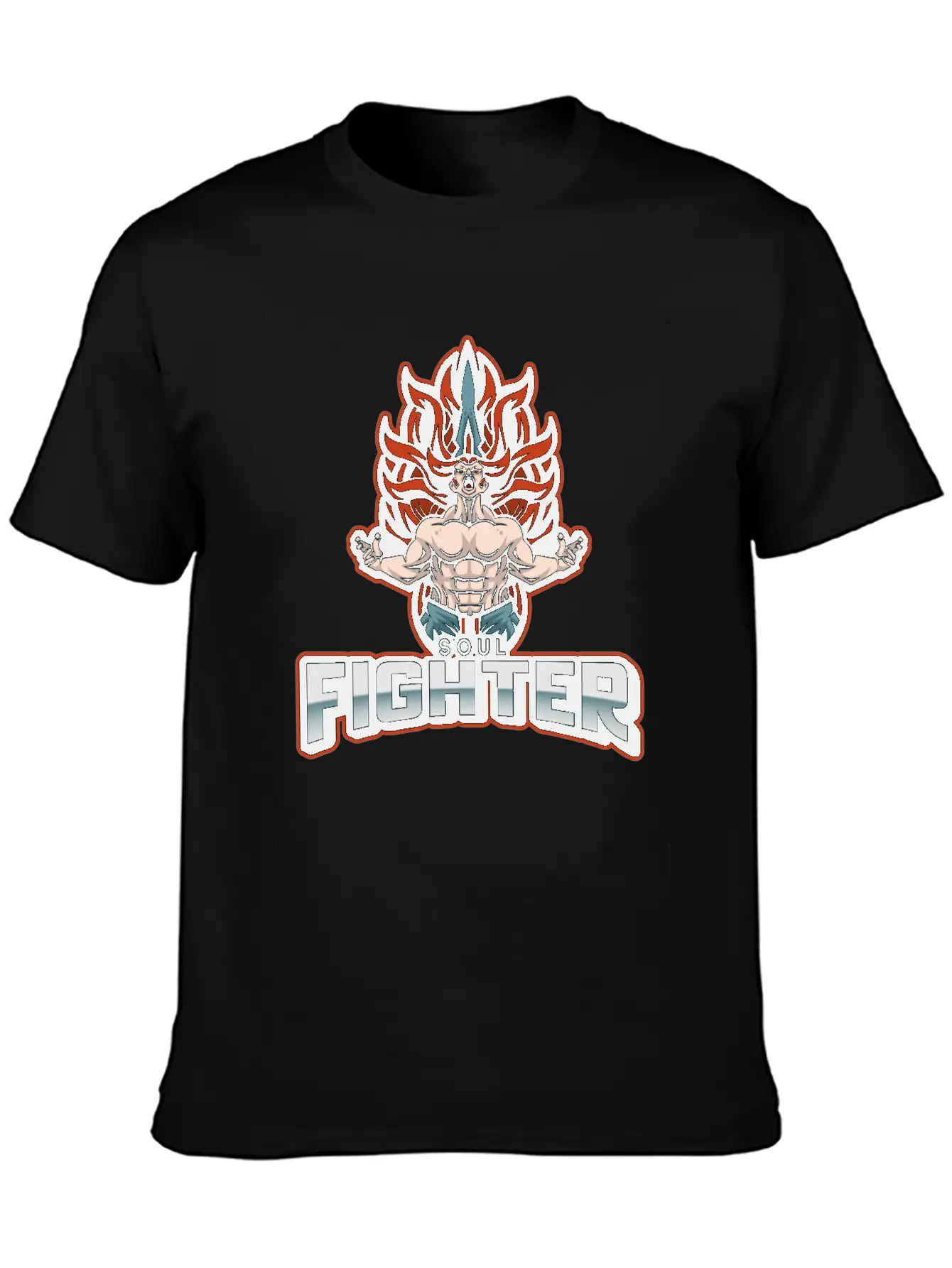Soul Fighter Unisex Short Sleeve Soft Cotton T-Shirt – Casual Everyday Wear