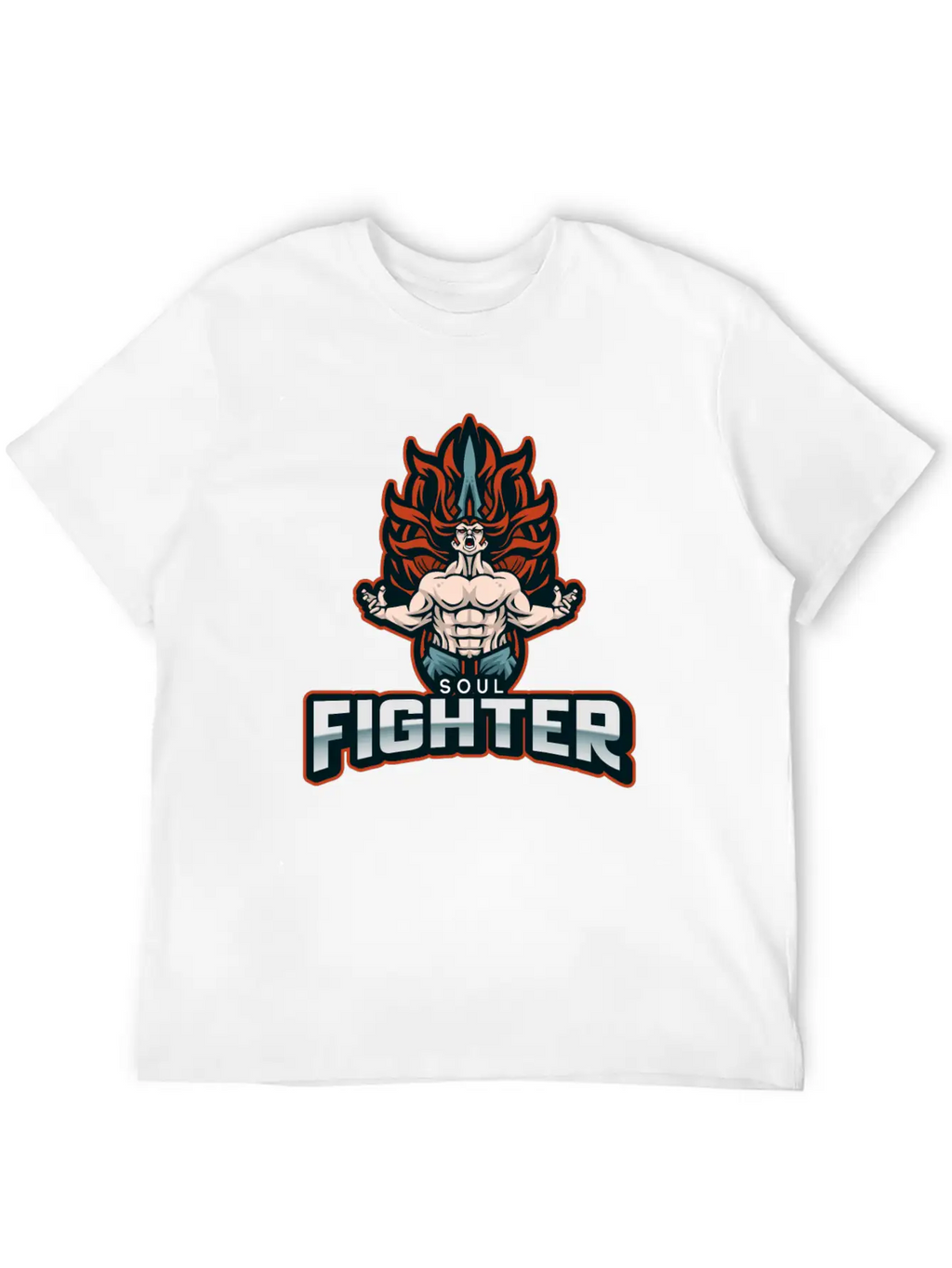 Soul Fighter Unisex Short Sleeve Soft Cotton T-Shirt – Casual Everyday Wear