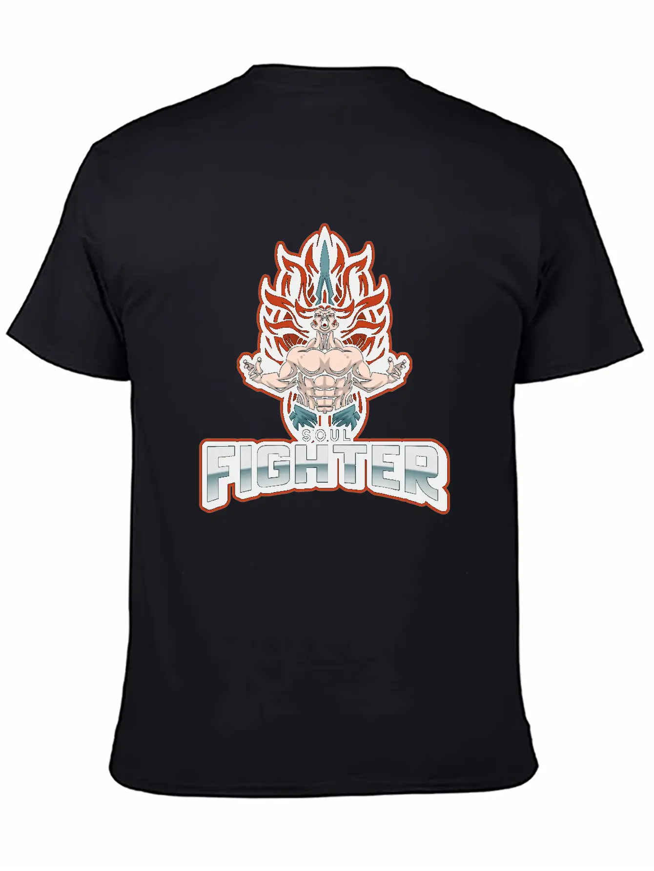 Soul Fighter Unisex Short Sleeve Soft Cotton T-Shirt – Casual Everyday Wear