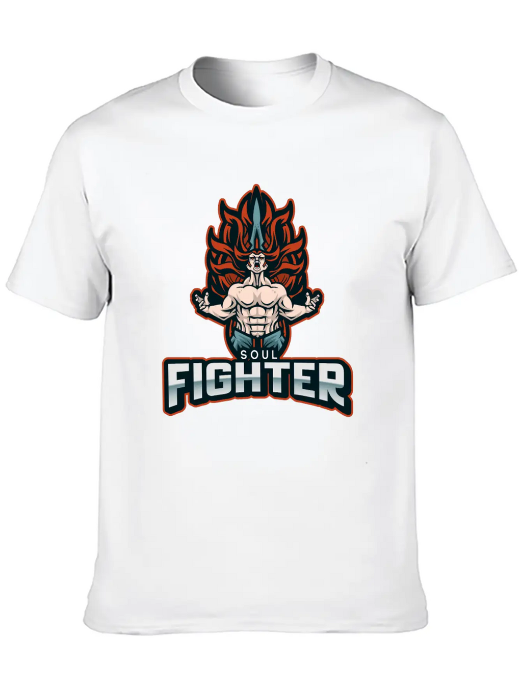 Soul Fighter Unisex Short Sleeve Soft Cotton T-Shirt – Casual Everyday Wear