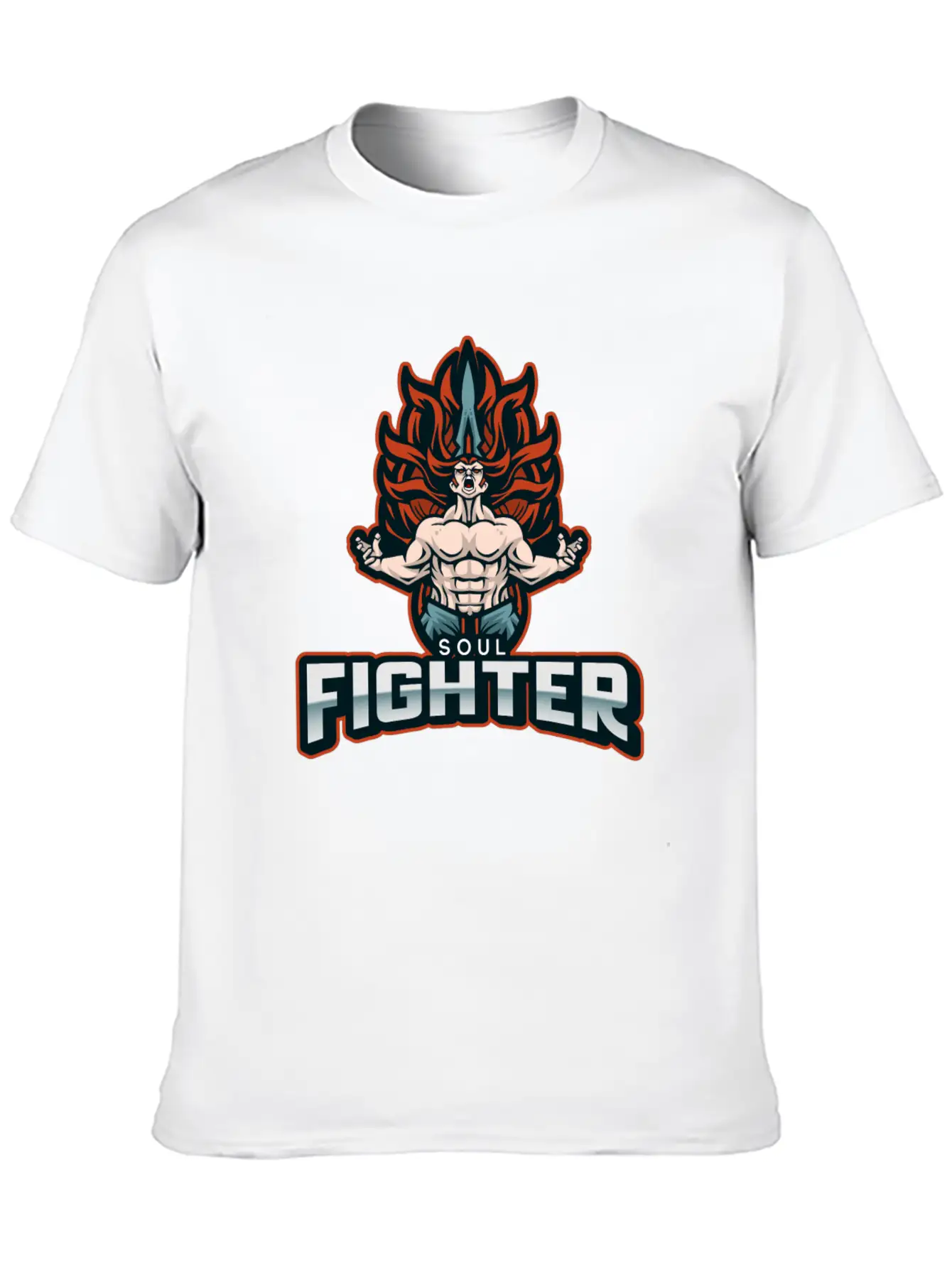 Soul Fighter Unisex Short Sleeve Soft Cotton T-Shirt – Casual Everyday Wear