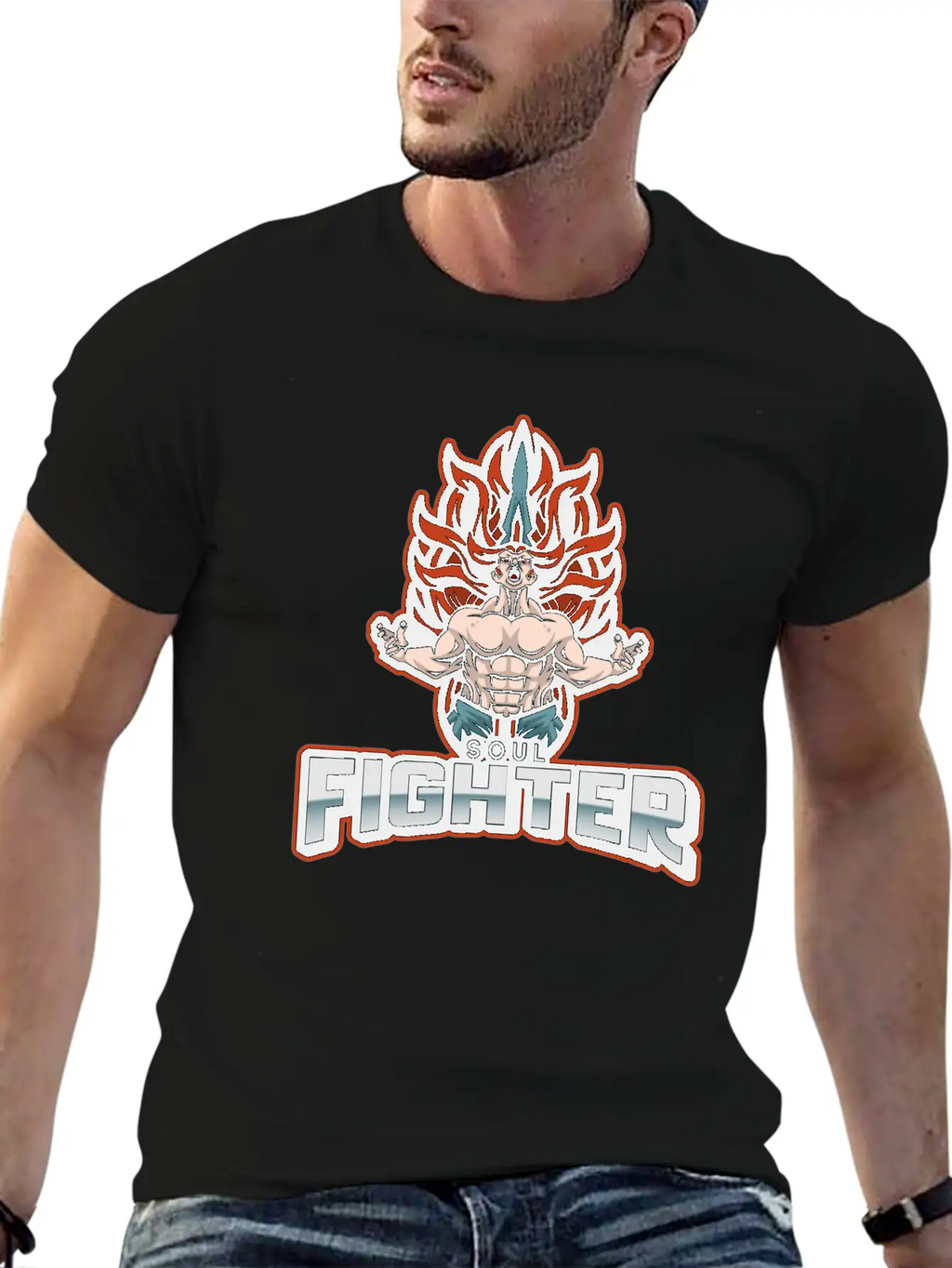 Soul Fighter Unisex Short Sleeve Soft Cotton T-Shirt – Casual Everyday Wear