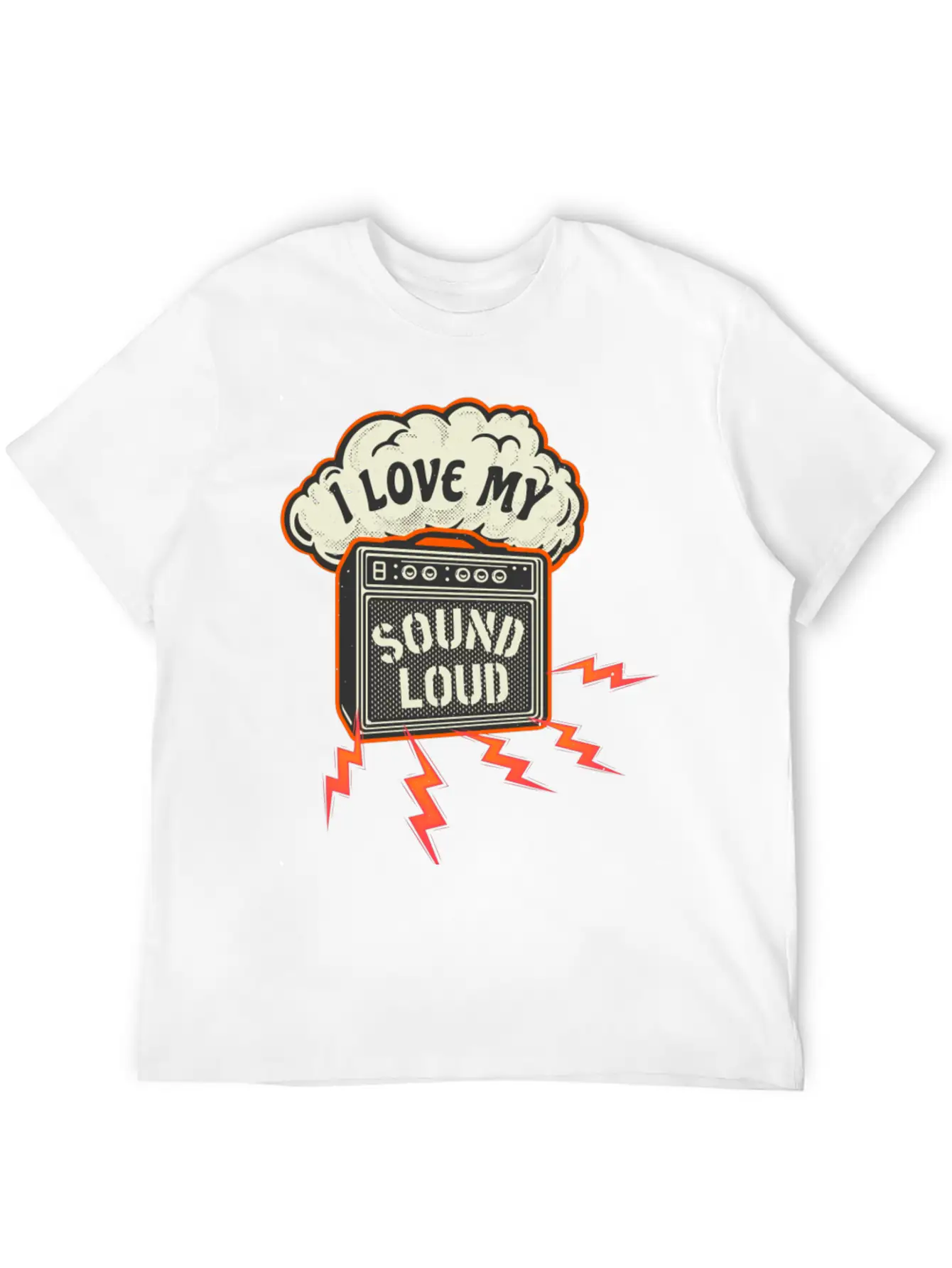 Sound Amplifier Vintage Sound Engineer Casual Graphic T-Shirt – Simple And Comfortable Daily Wear