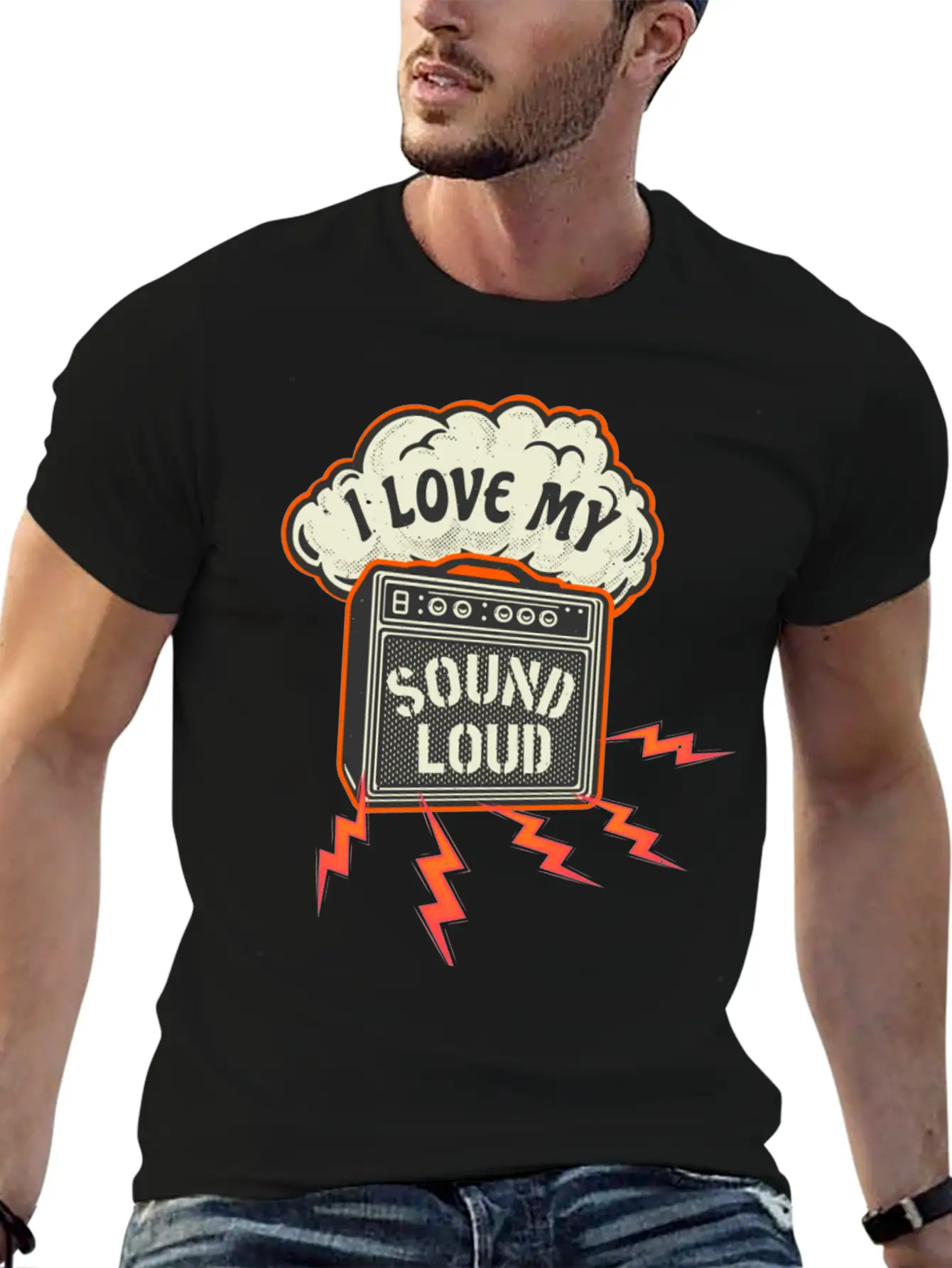 Sound Amplifier Vintage Sound Engineer Casual Graphic T-Shirt – Simple And Comfortable Daily Wear