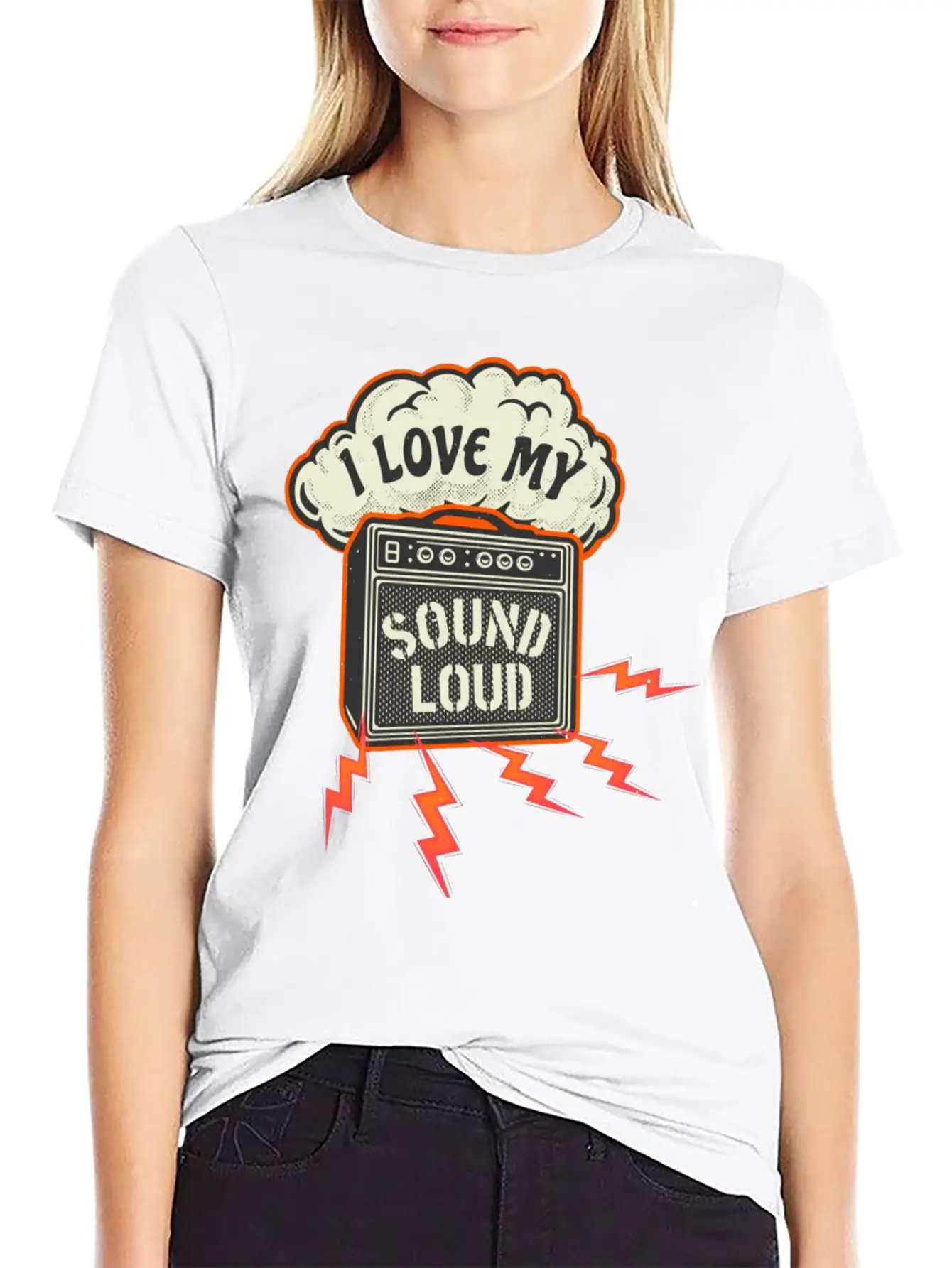 Sound Amplifier Vintage Sound Engineer Casual Graphic T-Shirt – Simple And Comfortable Daily Wear