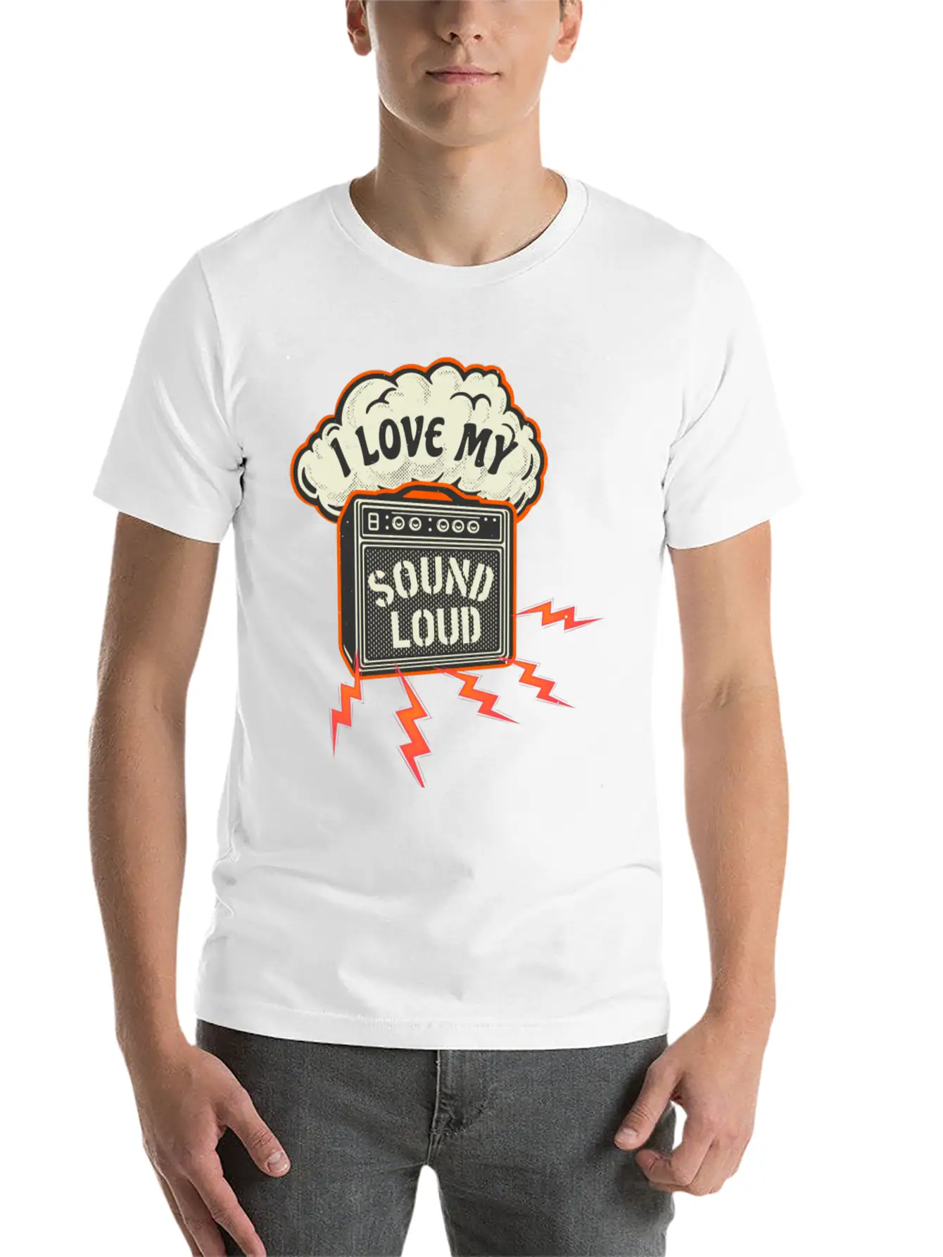 Sound Amplifier Vintage Sound Engineer Casual Graphic T-Shirt – Simple And Comfortable Daily Wear