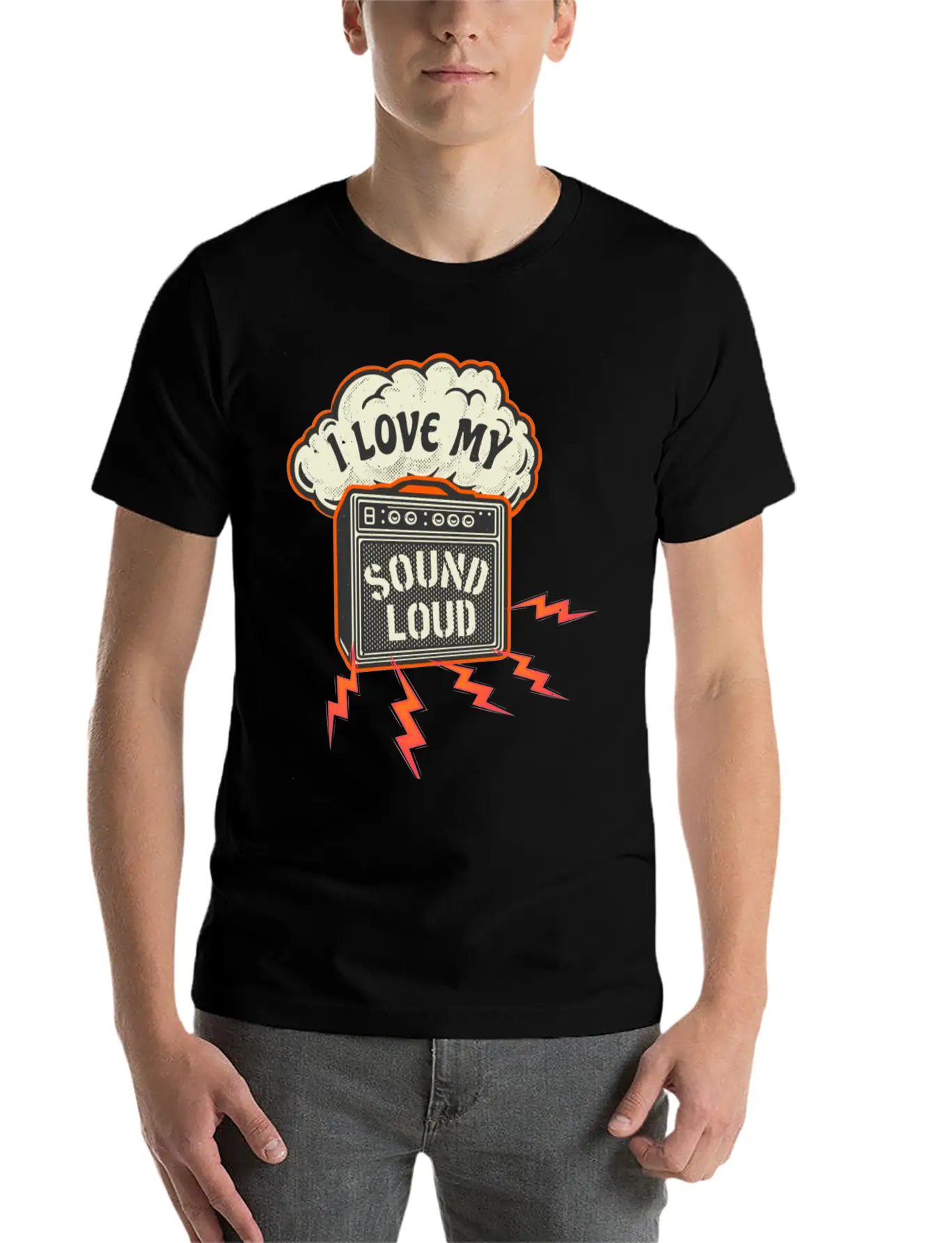 Sound Amplifier Vintage Sound Engineer Casual Graphic T-Shirt – Simple And Comfortable Daily Wear