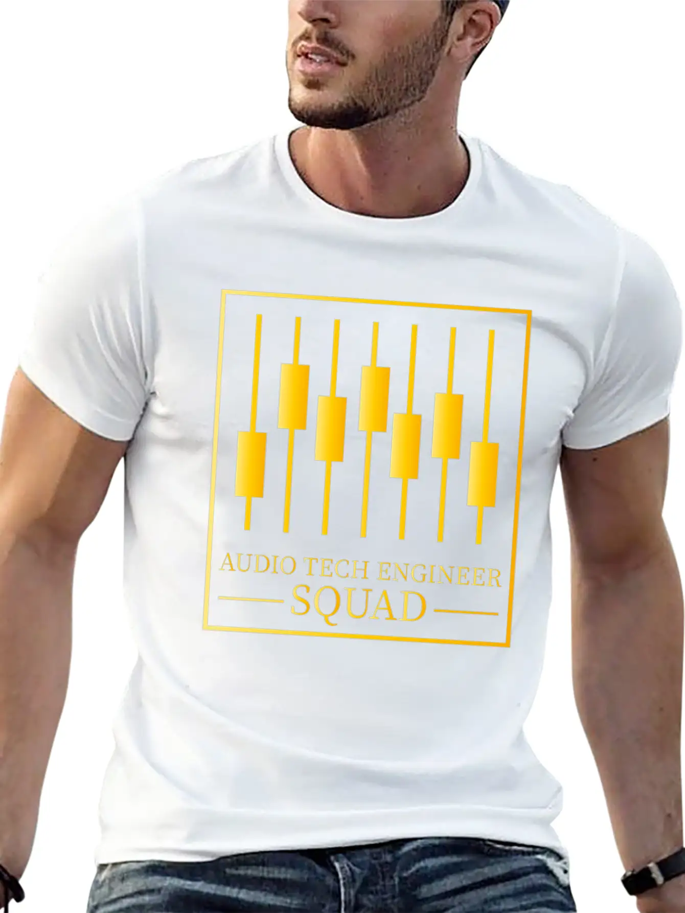 Sound Audio Engineer Music Producer Casual Graphic T-Shirt – Simple And Comfortable Daily Wear