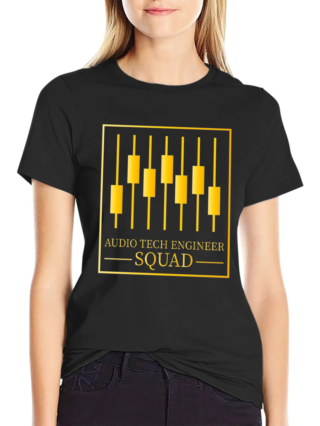 Sound Audio Engineer Music Producer Casual Graphic T-Shirt – Simple And Comfortable Daily Wear