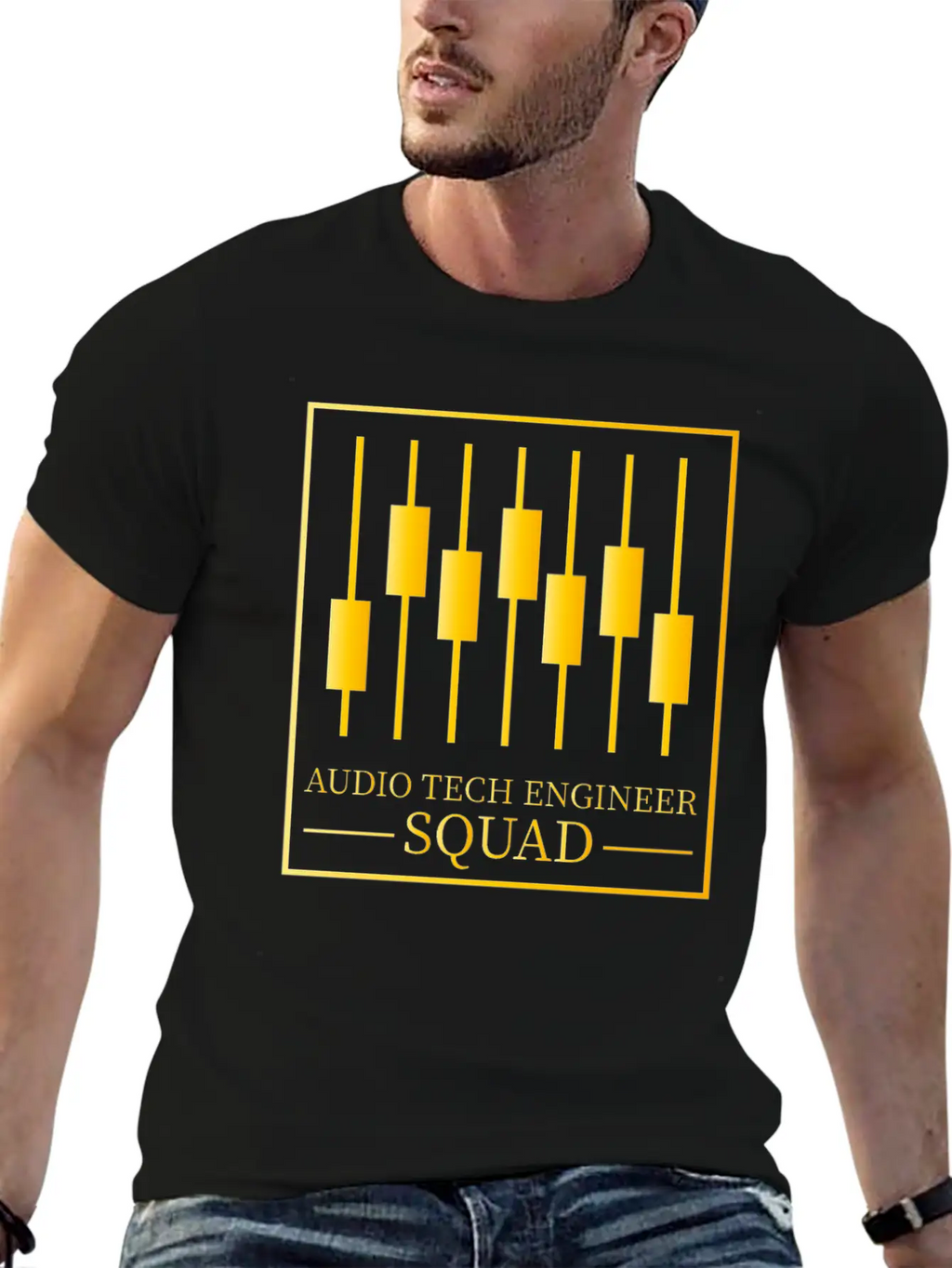 Sound Audio Engineer Music Producer Casual Graphic T-Shirt – Simple And Comfortable Daily Wear