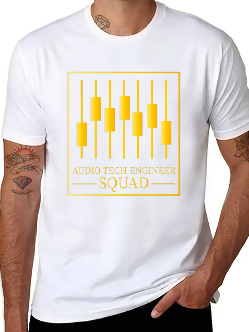 Sound Audio Engineer Music Producer Casual Graphic T-Shirt – Simple And Comfortable Daily Wear