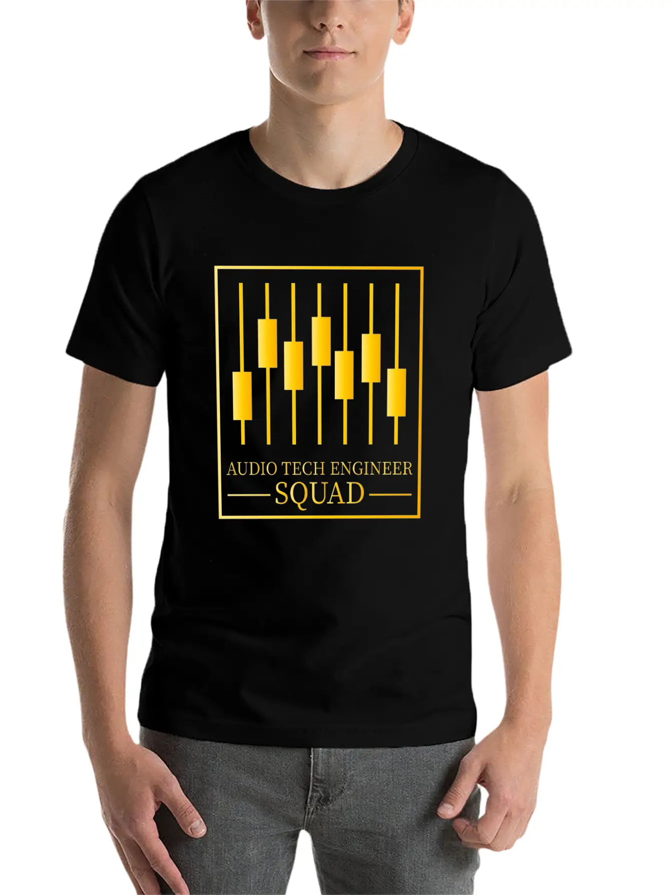 Sound Audio Engineer Music Producer Casual Graphic T-Shirt – Simple And Comfortable Daily Wear