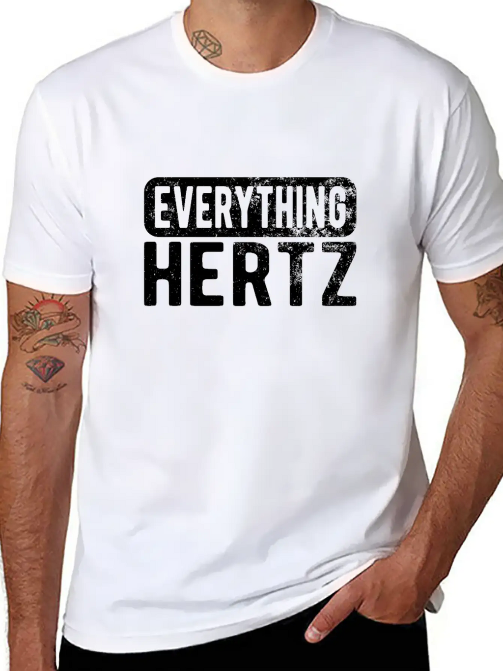 SOUND ENGINEER/ AUDIO ENGINEER Everything Hertz Unisex Casual T-Shirt – Clean Design For Daily Comfort