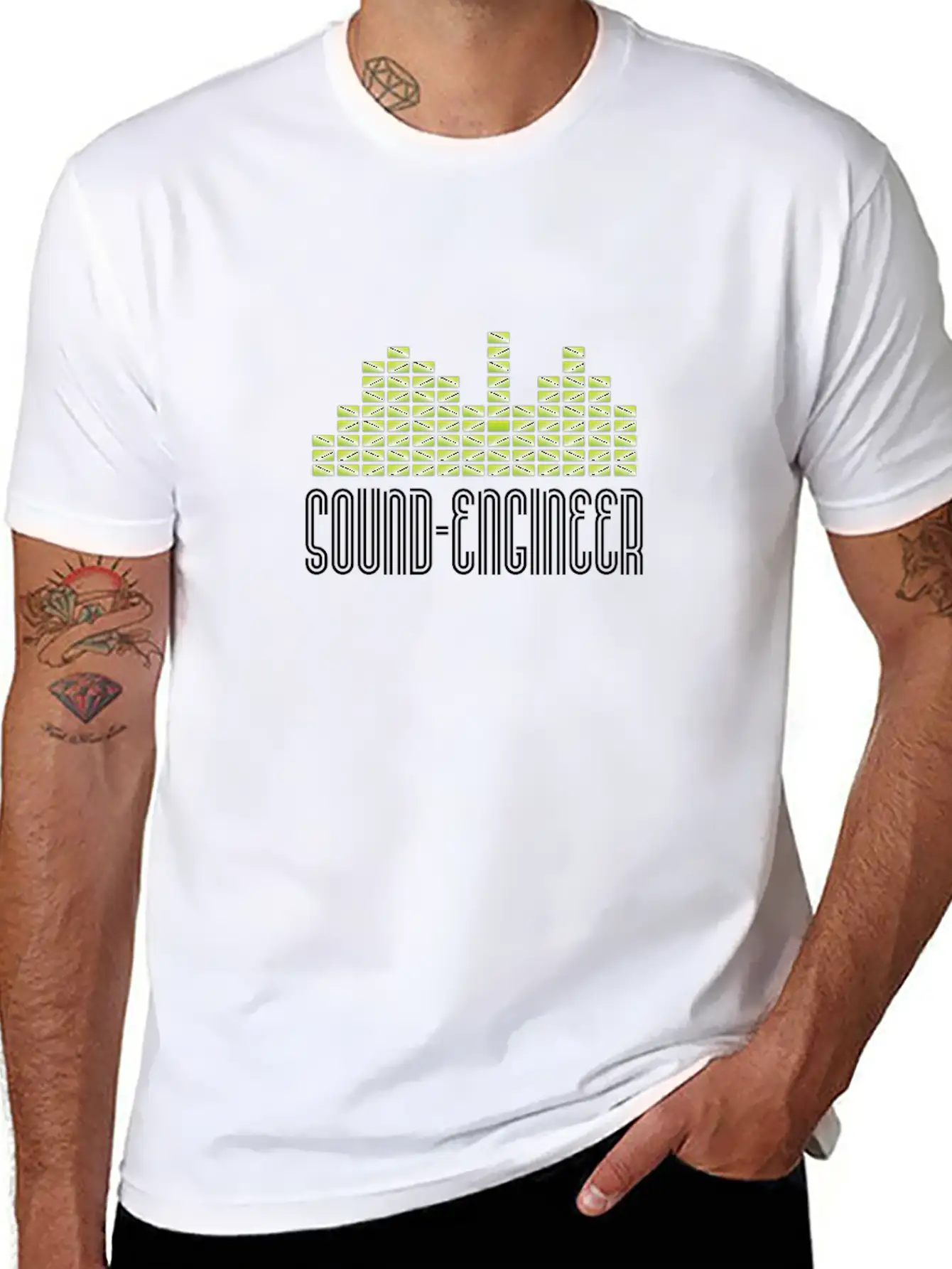 Sound Engineer I Event Technology Unisex Short Sleeve Soft Cotton T-Shirt – Casual Everyday Wear