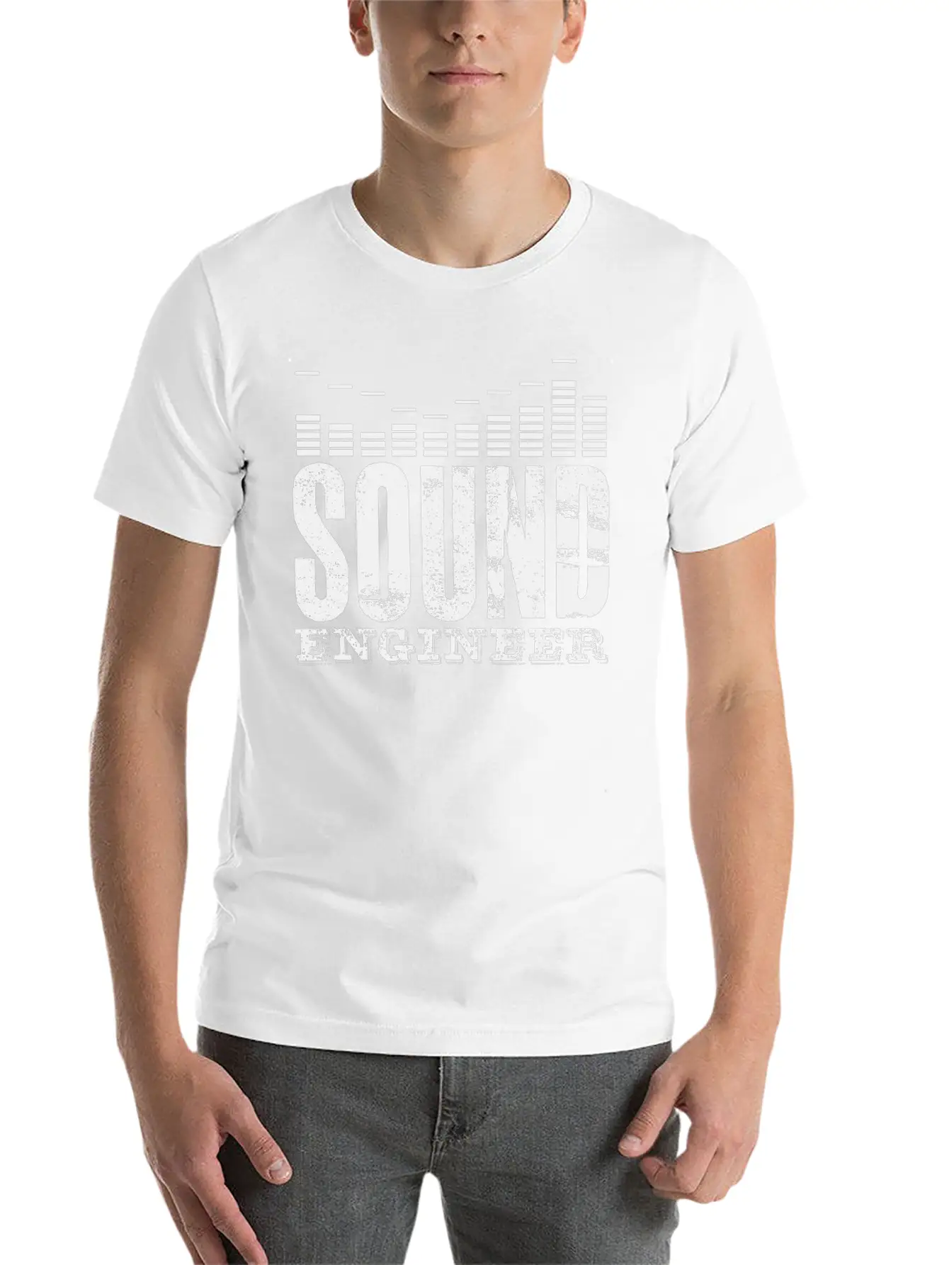 Sound Engineer Lettering Audio Mixer Music Breathable Graphic T-Shirt – Perfect For Casual Days