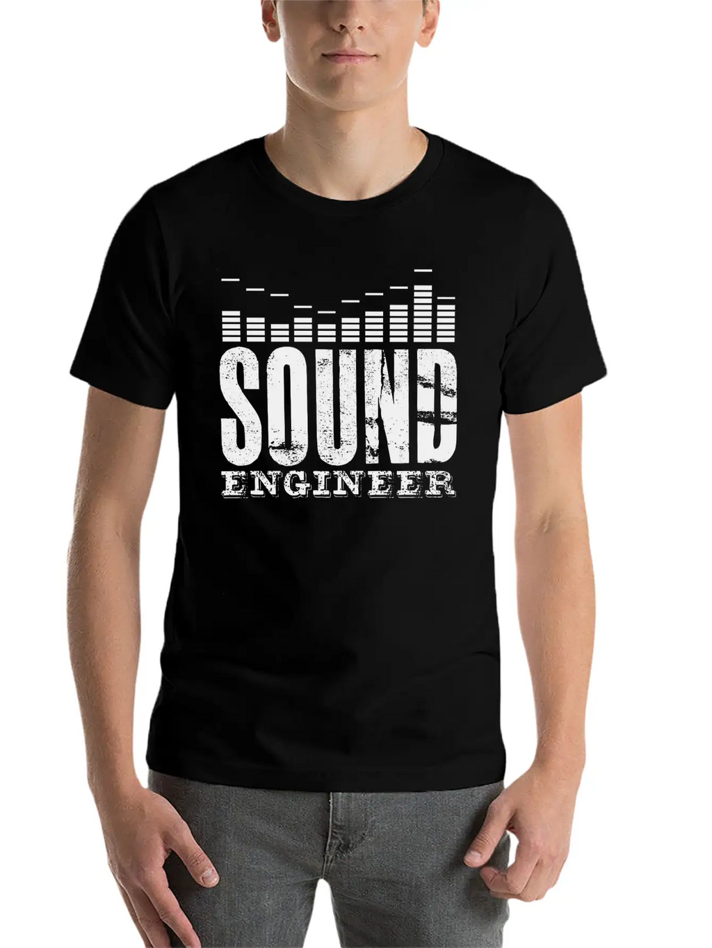 Sound Engineer Lettering Audio Mixer Music Breathable Graphic T-Shirt – Perfect For Casual Days