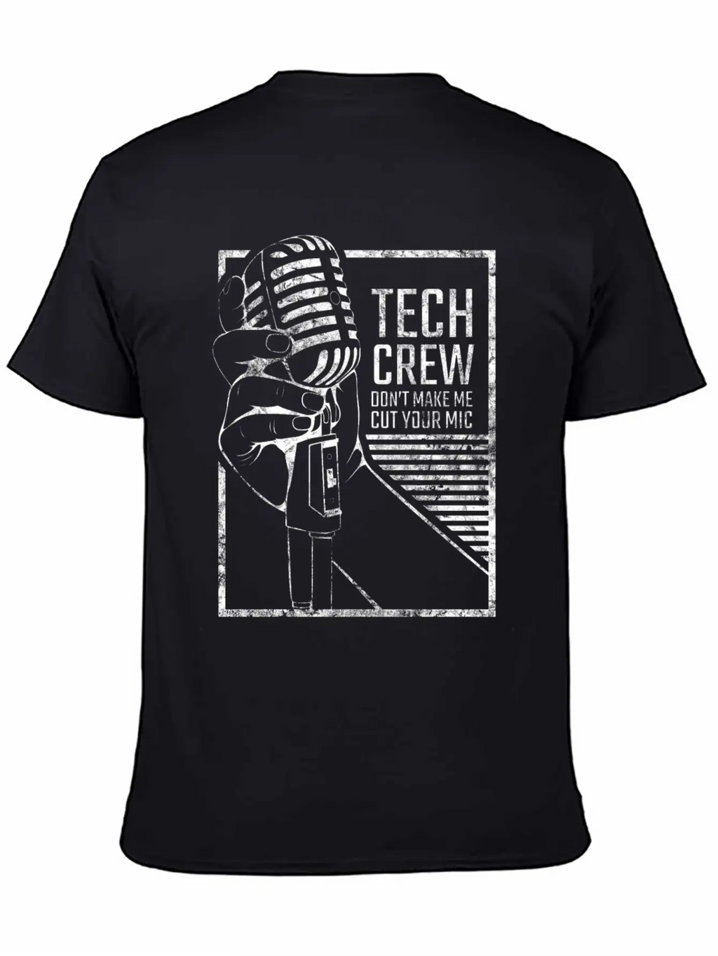 Sound Engineer With Microphone Illustration Casual Graphic T-Shirt – Simple And Comfortable Daily Wear