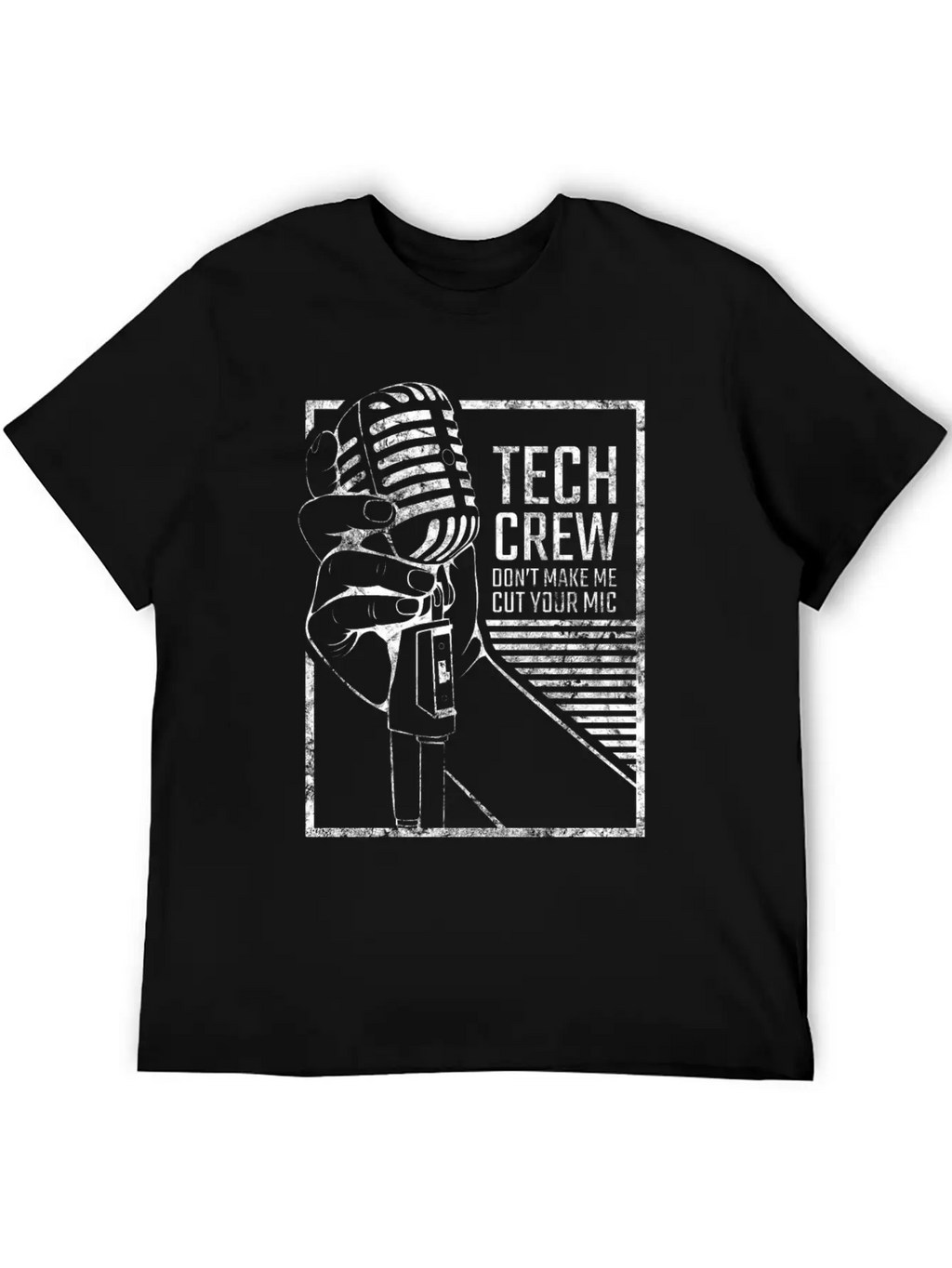 Sound Engineer With Microphone Illustration Casual Graphic T-Shirt – Simple And Comfortable Daily Wear