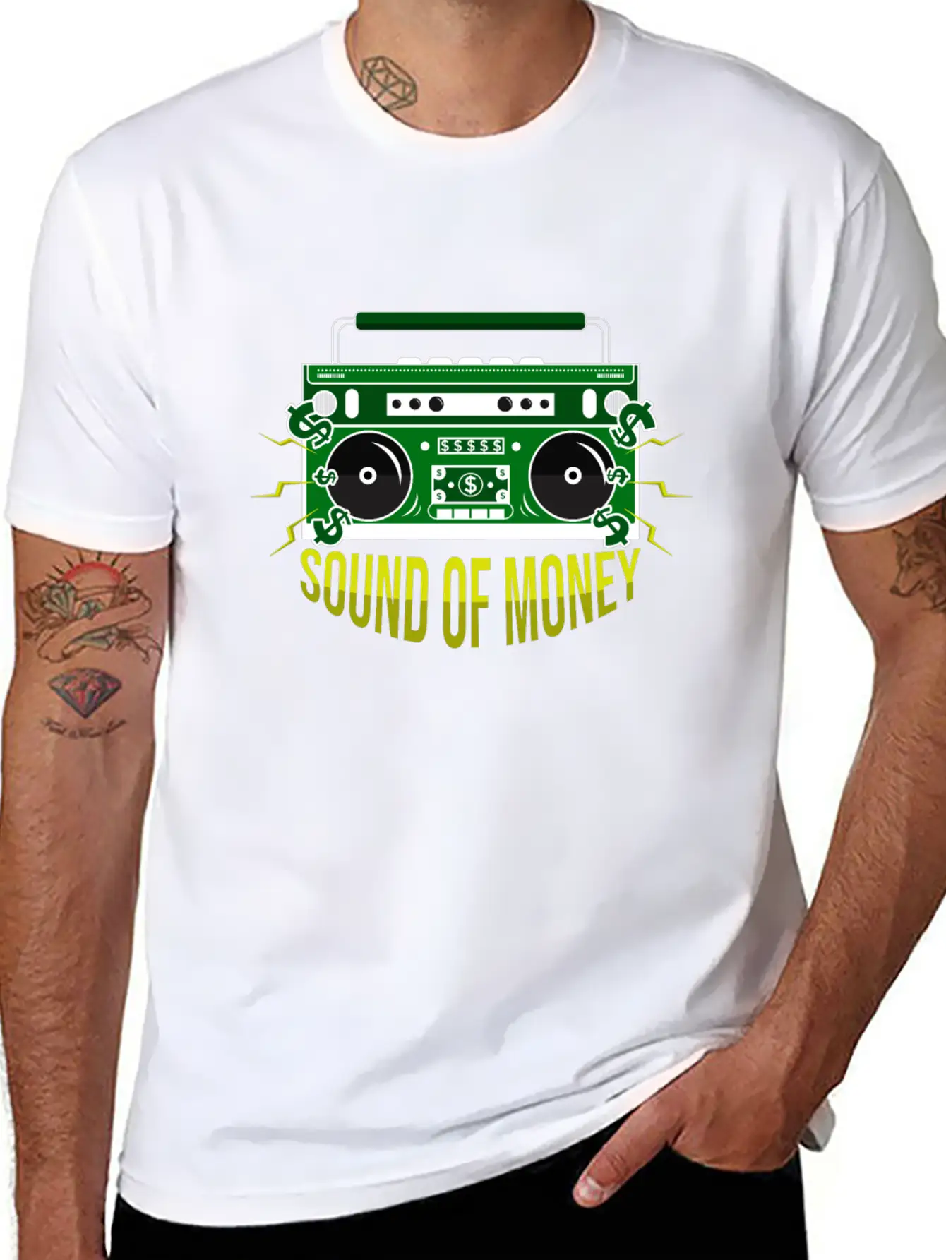 Sound Of Money Unisex Short Sleeve Soft Cotton T-Shirt – Casual Everyday Wear