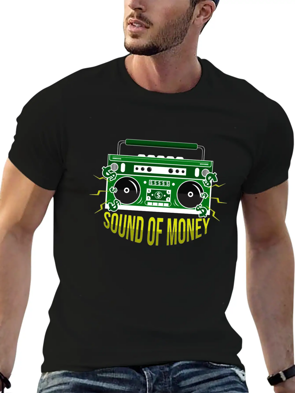 Sound Of Money Unisex Short Sleeve Soft Cotton T-Shirt – Casual Everyday Wear