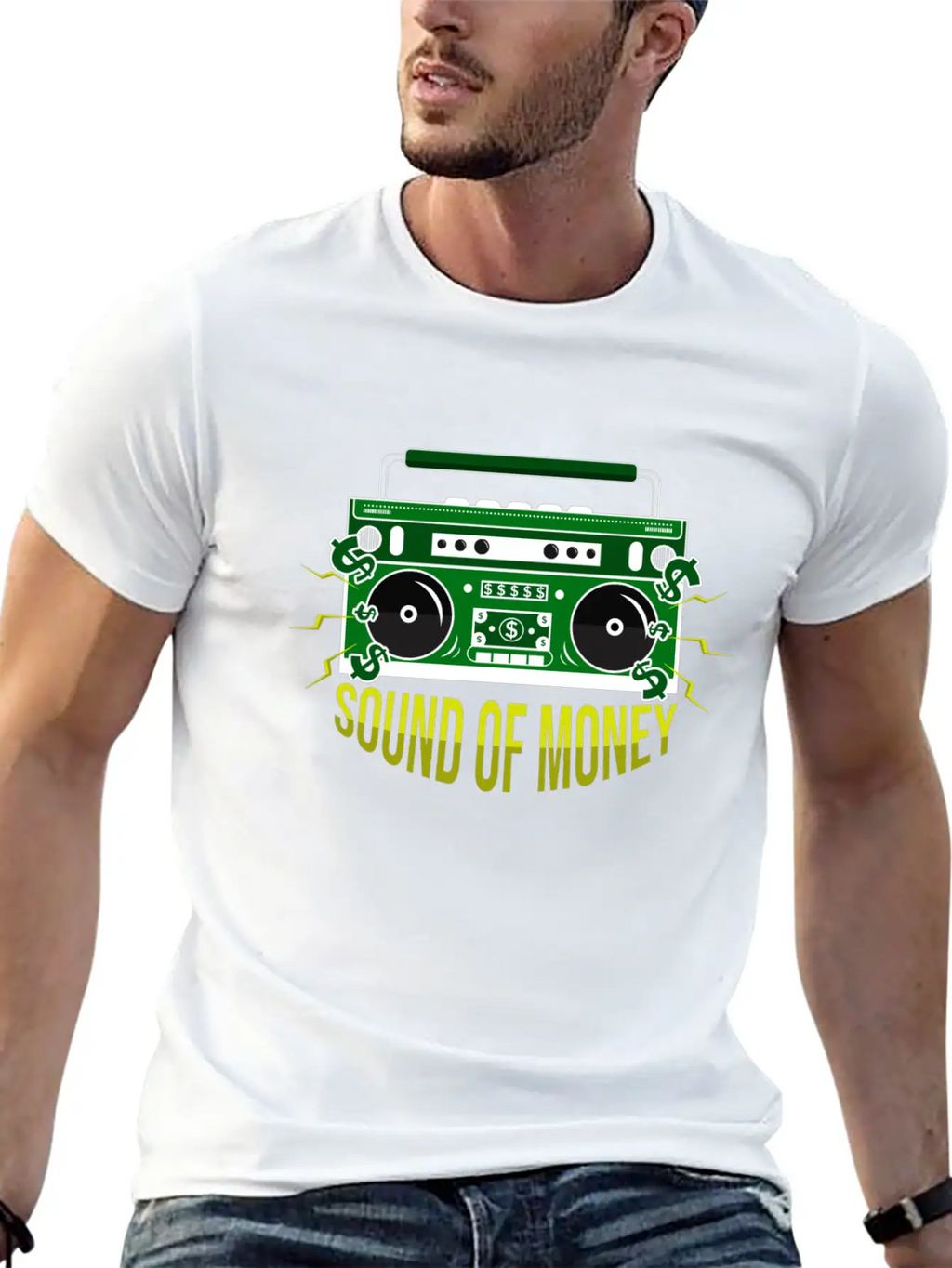 Sound Of Money Unisex Short Sleeve Soft Cotton T-Shirt – Casual Everyday Wear