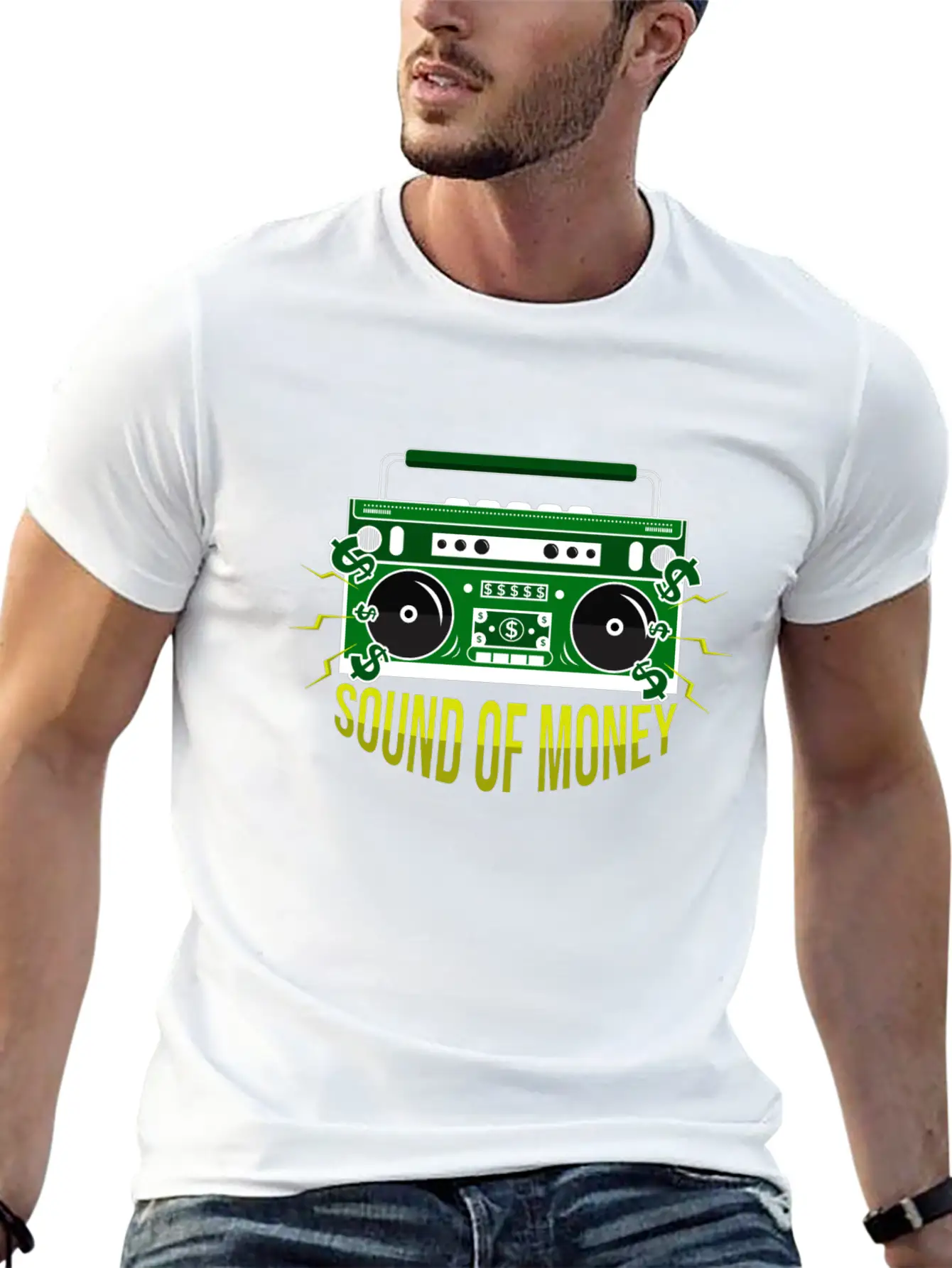 Sound Of Money Unisex Short Sleeve Soft Cotton T-Shirt – Casual Everyday Wear