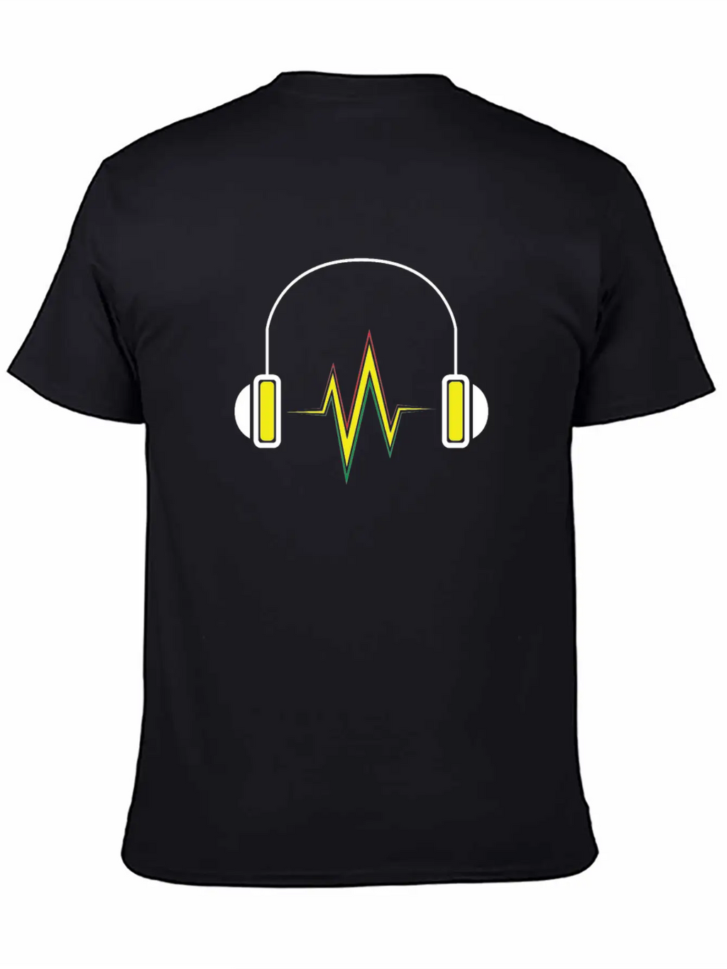 Sound Wave Headphones Stylish Everyday T-Shirt – Unisex Basic Cotton Tee