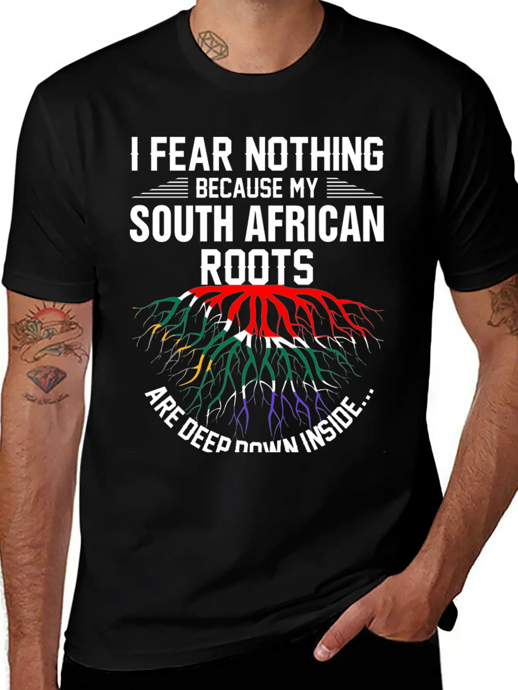 South African Roots Are Deep Down Inside Essential Cotton Tee For Daily Outfits – Unisex Style