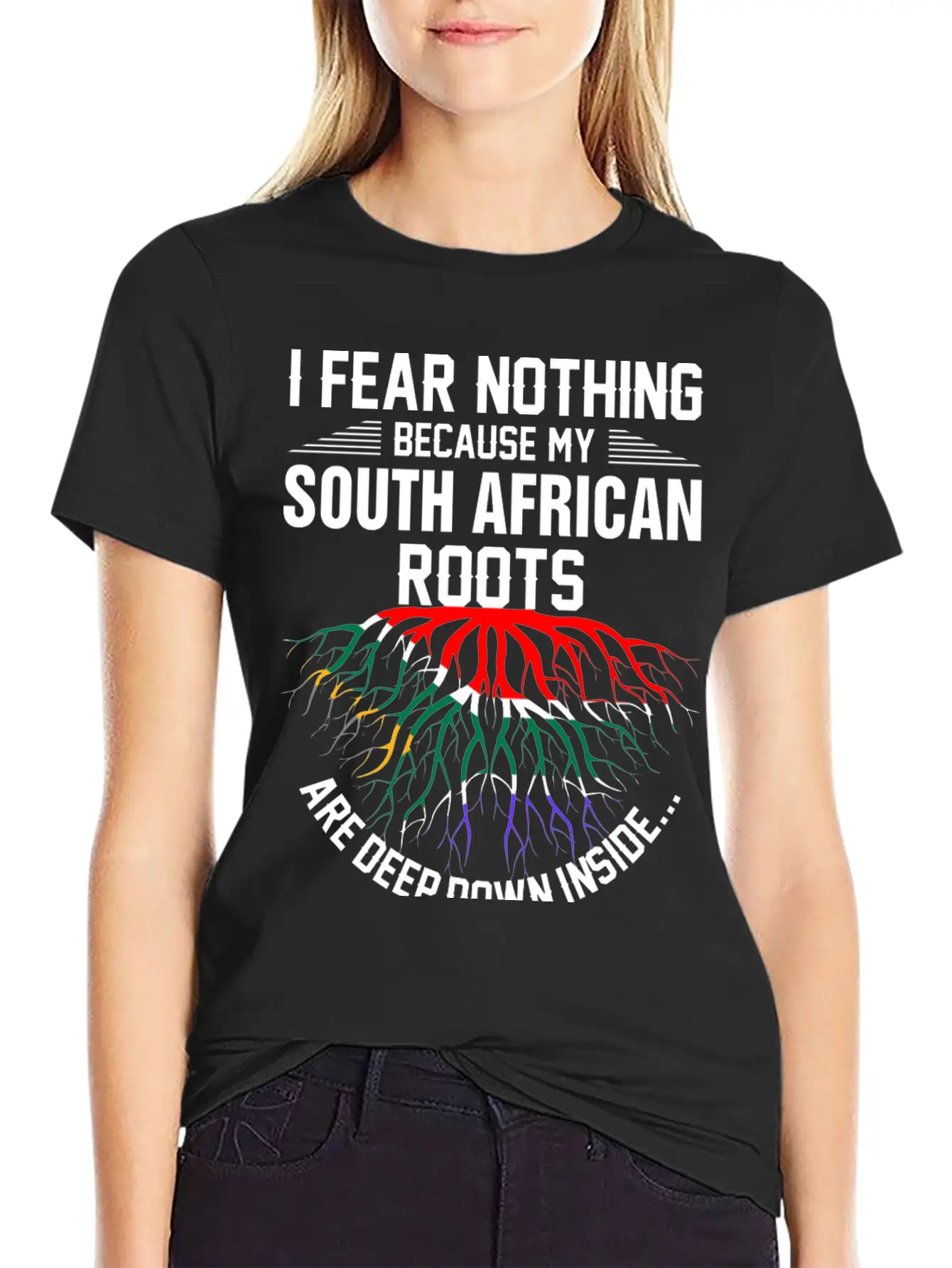 South African Roots Are Deep Down Inside Essential Cotton Tee For Daily Outfits – Unisex Style