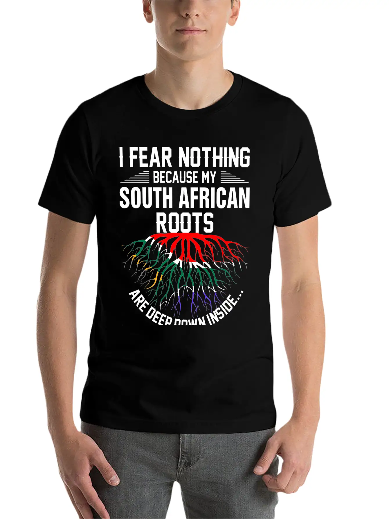 South African Roots Are Deep Down Inside Essential Cotton Tee For Daily Outfits – Unisex Style