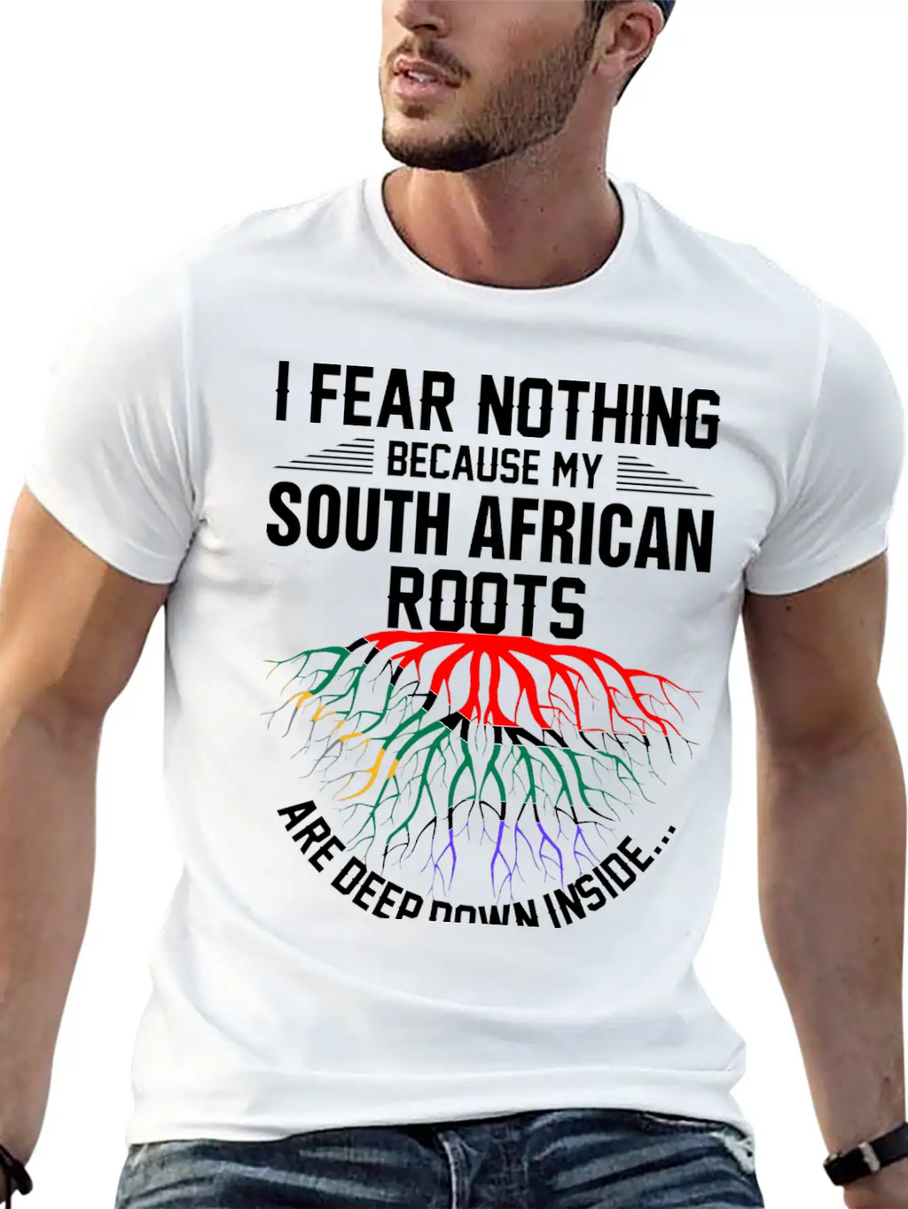 South African Roots Are Deep Down Inside Essential Cotton Tee For Daily Outfits – Unisex Style
