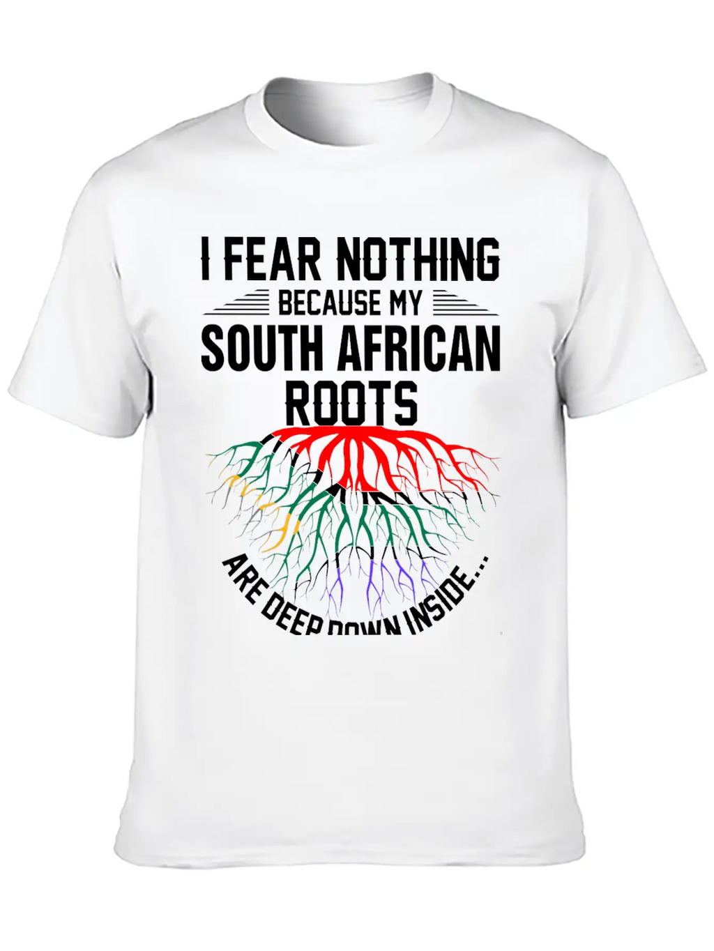 South African Roots Are Deep Down Inside Essential Cotton Tee For Daily Outfits – Unisex Style