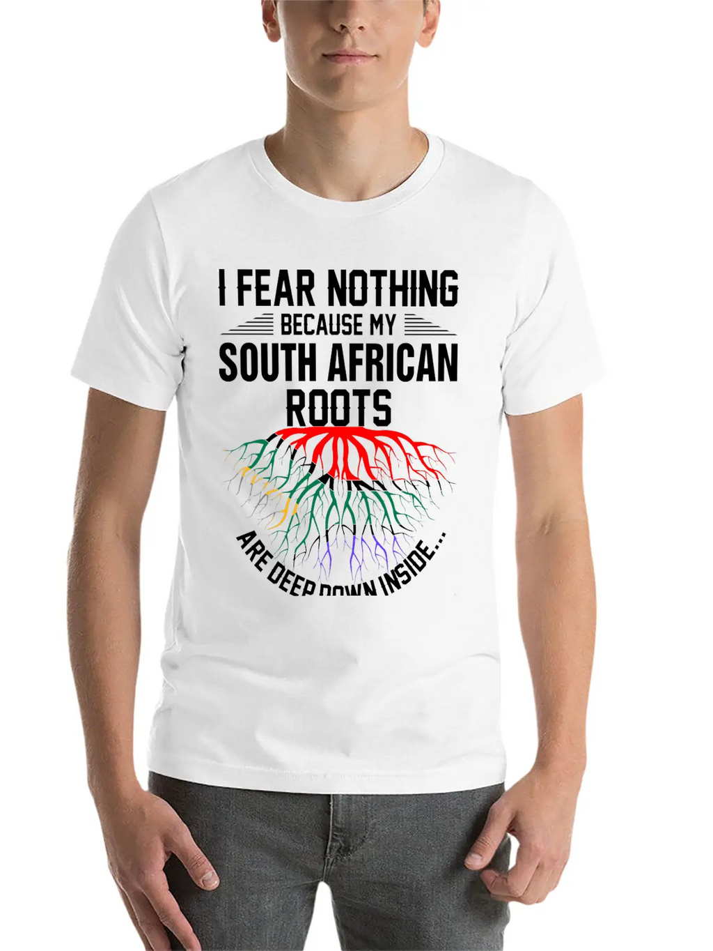South African Roots Are Deep Down Inside Essential Cotton Tee For Daily Outfits – Unisex Style